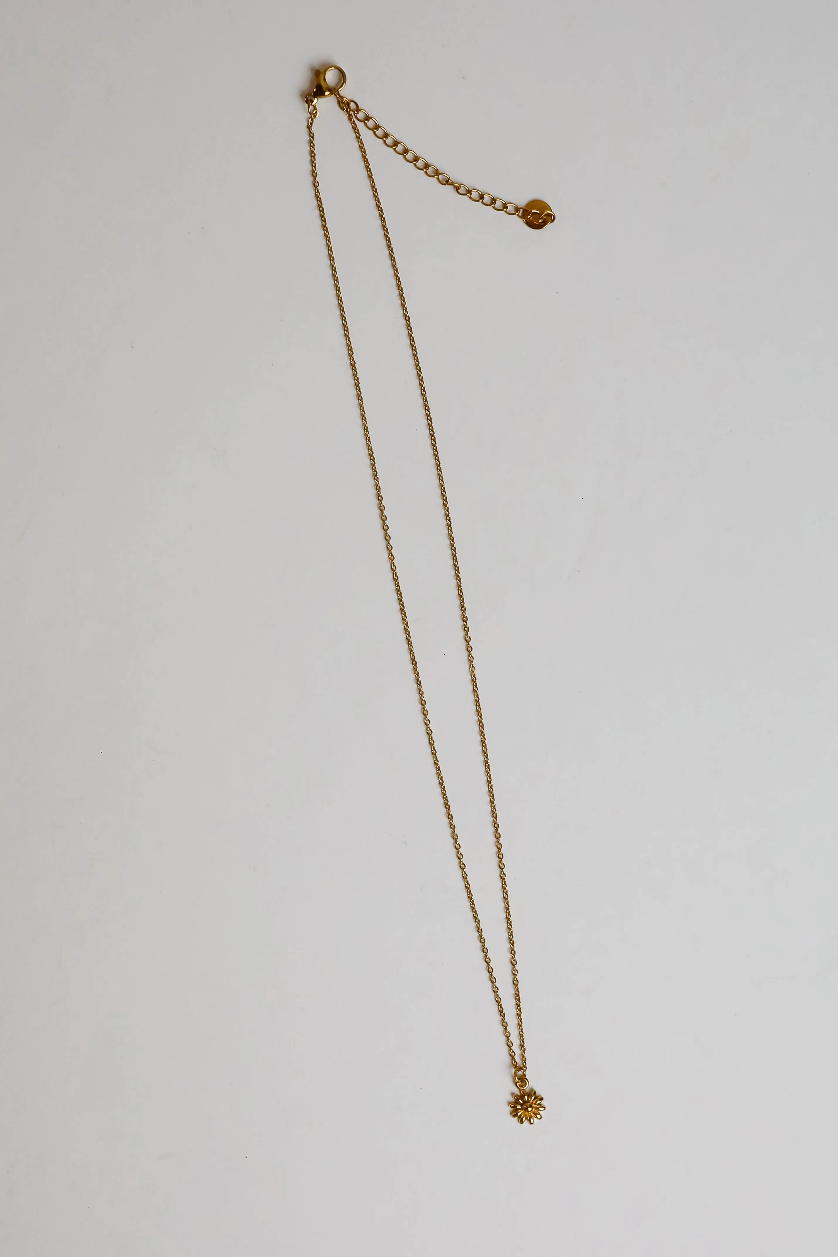 Kiara Gold Flower Charm Necklace
