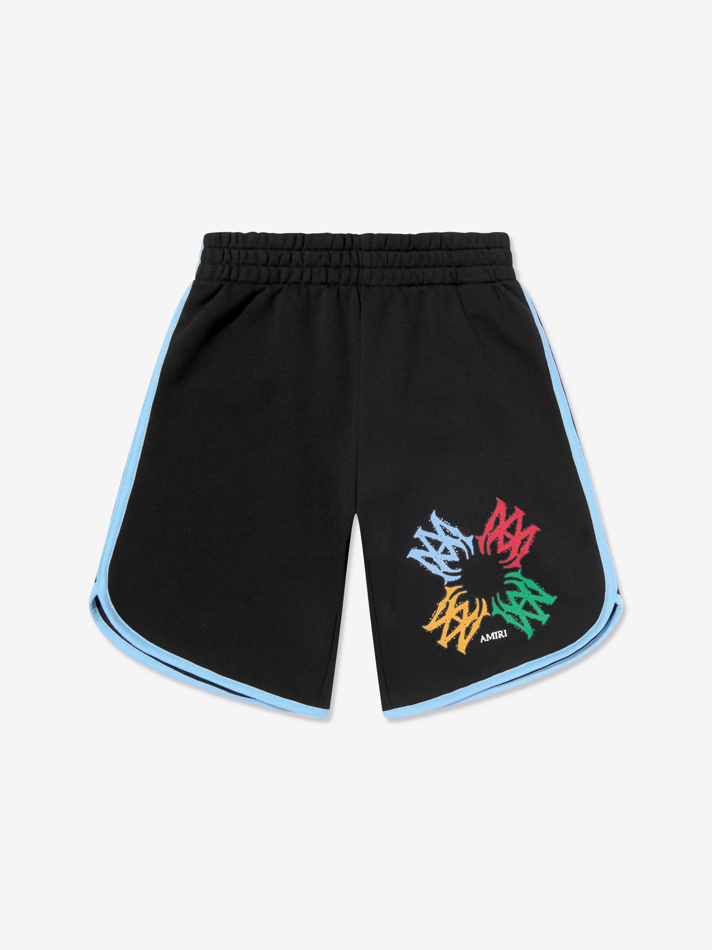 Kids MA Quad Scribble Shorts in Schwarz