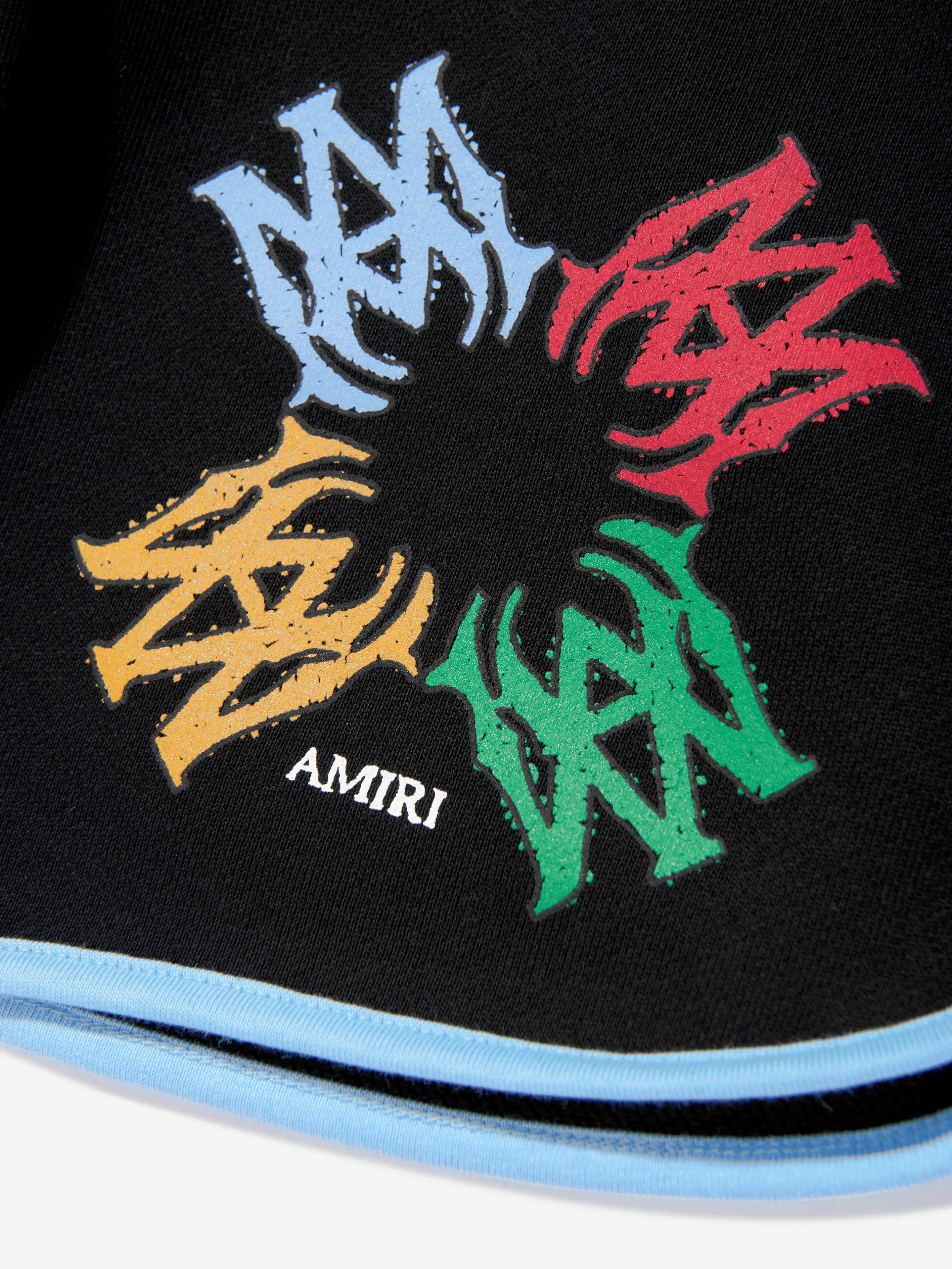 Kids MA Quad Scribble Shorts in Schwarz