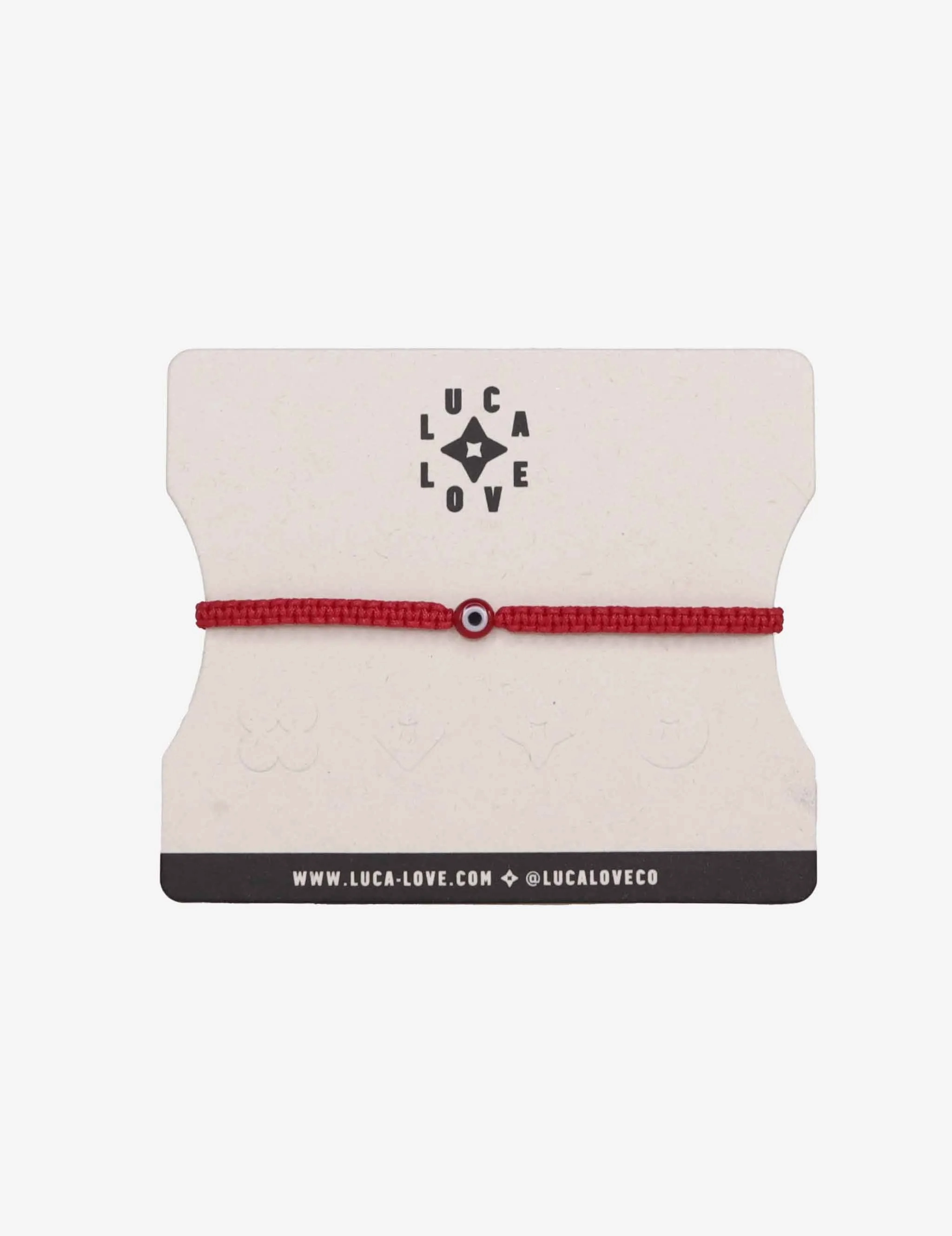 Kids Threaded Evil Eye in Red