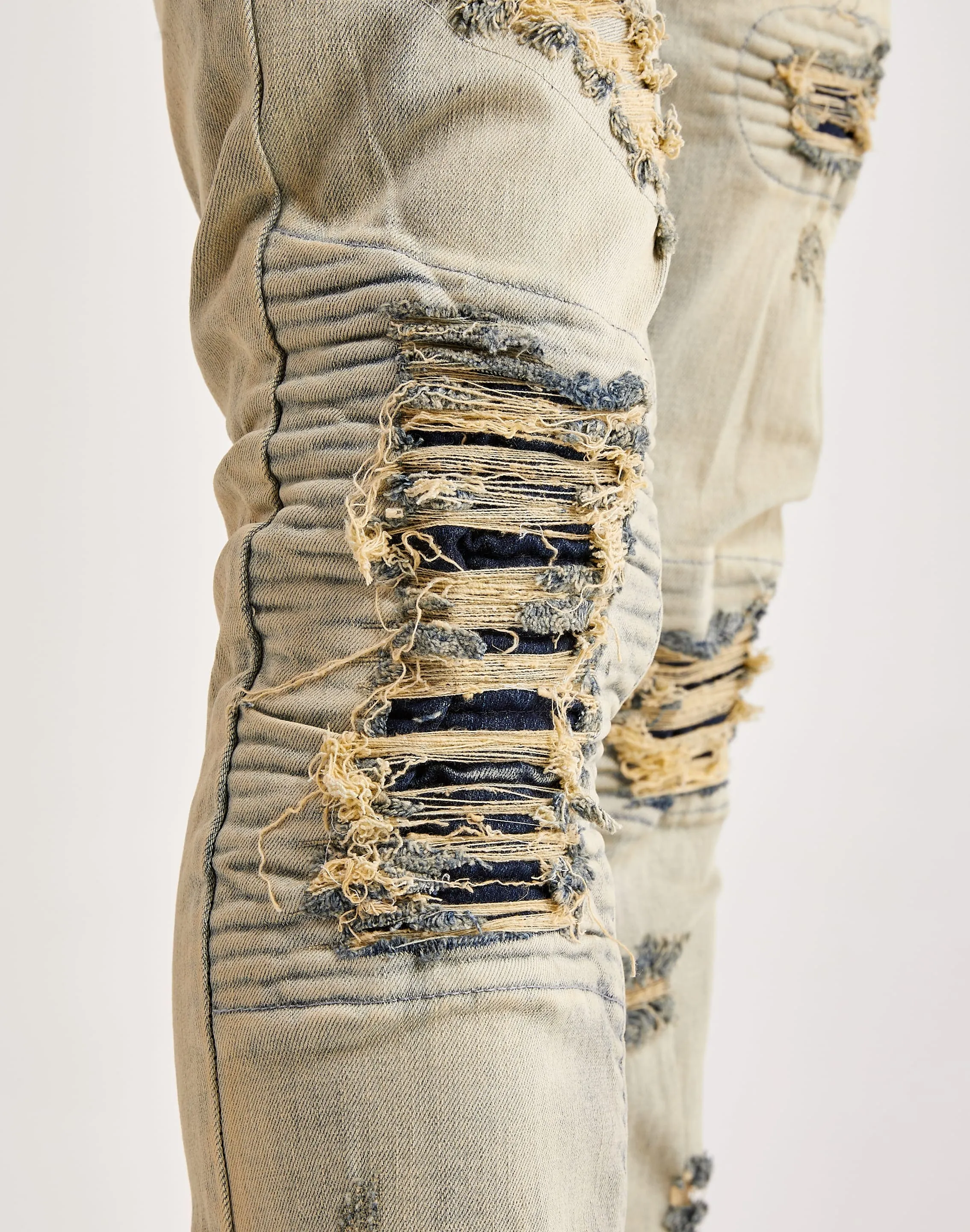 Kilogram Zerrissene Moto Jeans