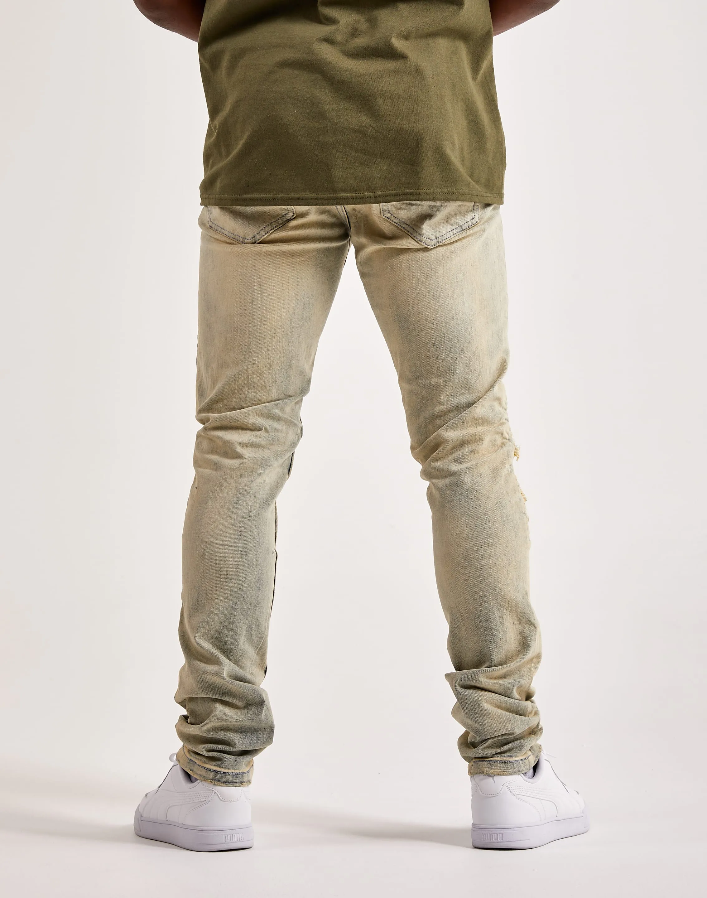 Kilogram Zerrissene Moto Jeans