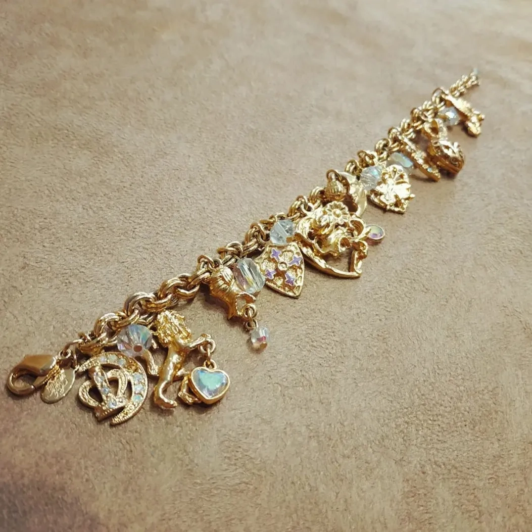 Kirks Folly Knights/Sheild of Arms Charm Bracelet