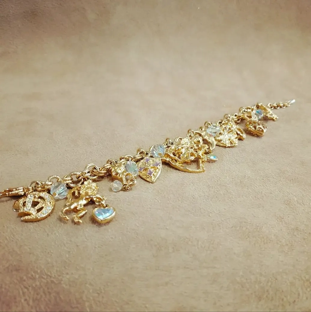 Kirks Folly Knights/Sheild of Arms Charm Bracelet