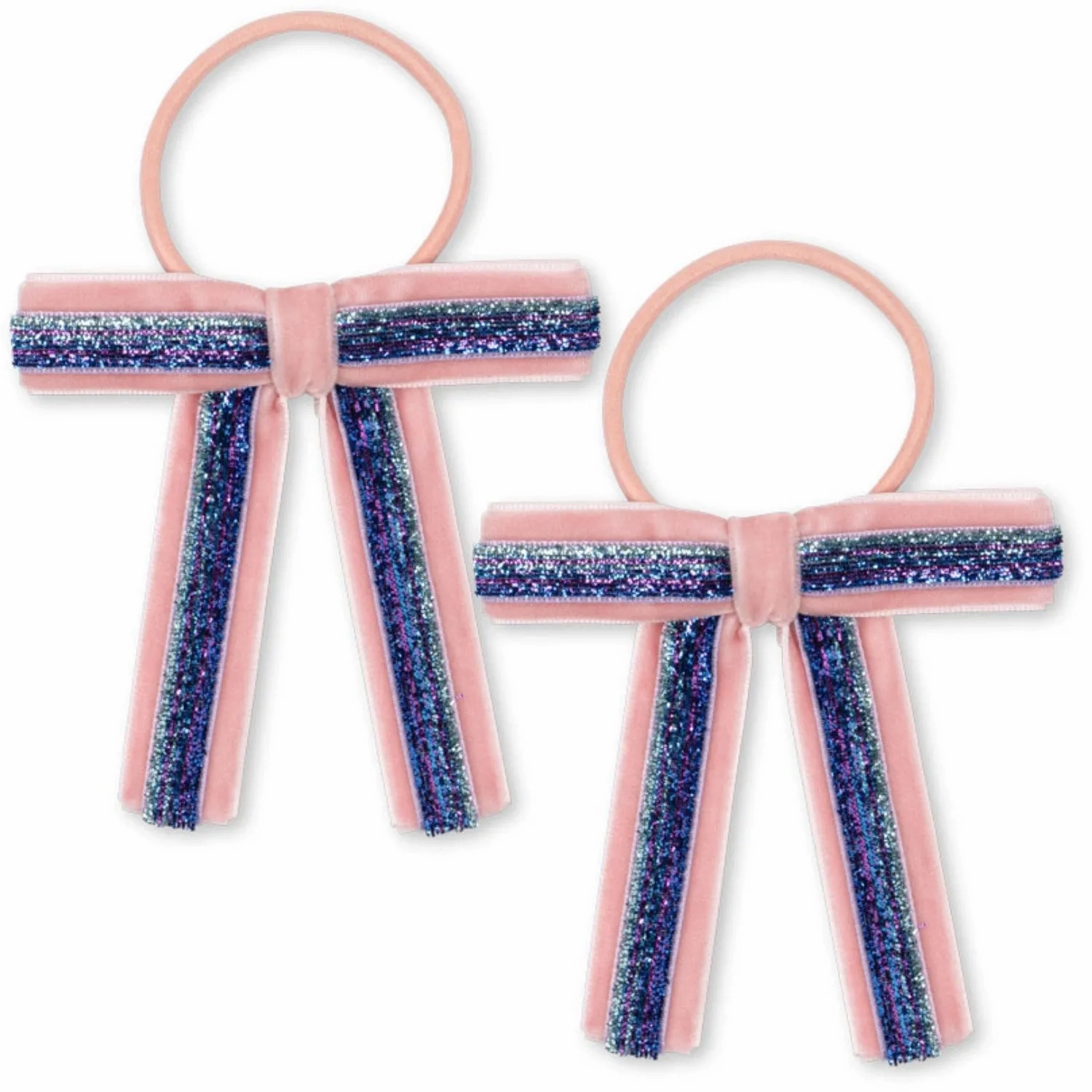 Konges Sl?jd Mellow Rose 2 Pack Velvet Bow Elastic