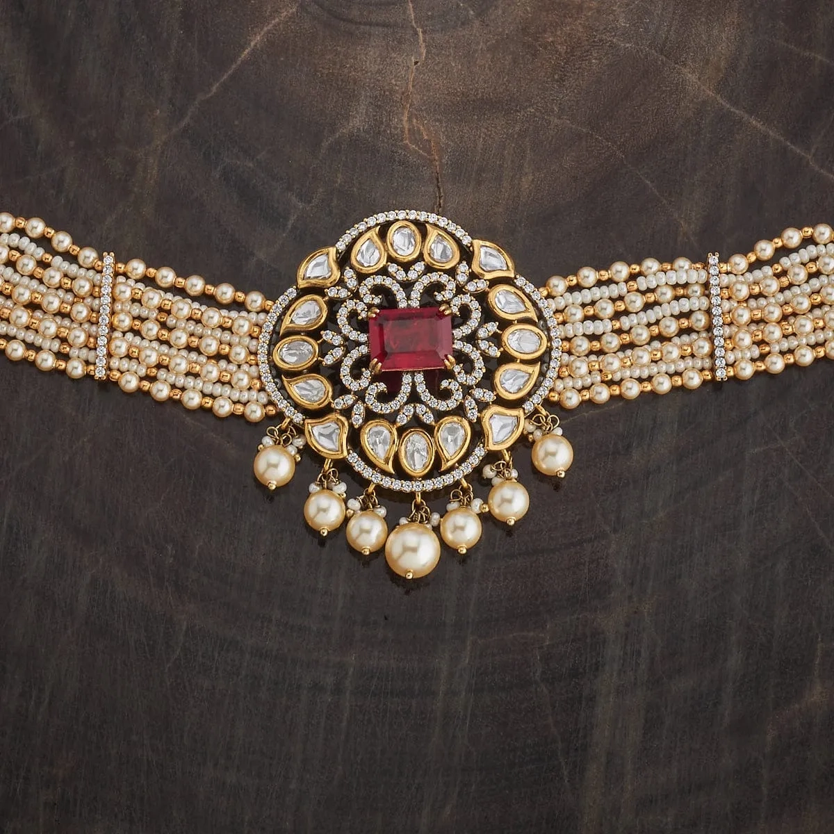 Kundan Necklace 174051