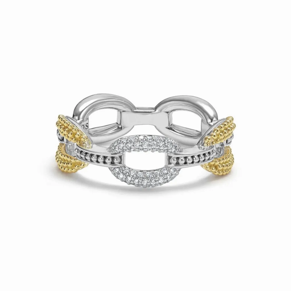 Lagos Small 18k Gold Eternity Diamond Ring