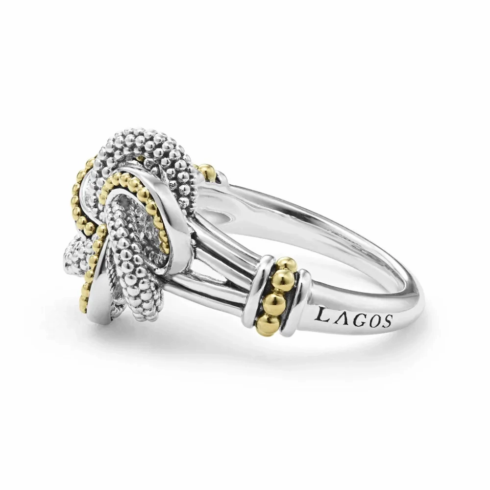 Lagos Two-Tone Love Knot Ring
