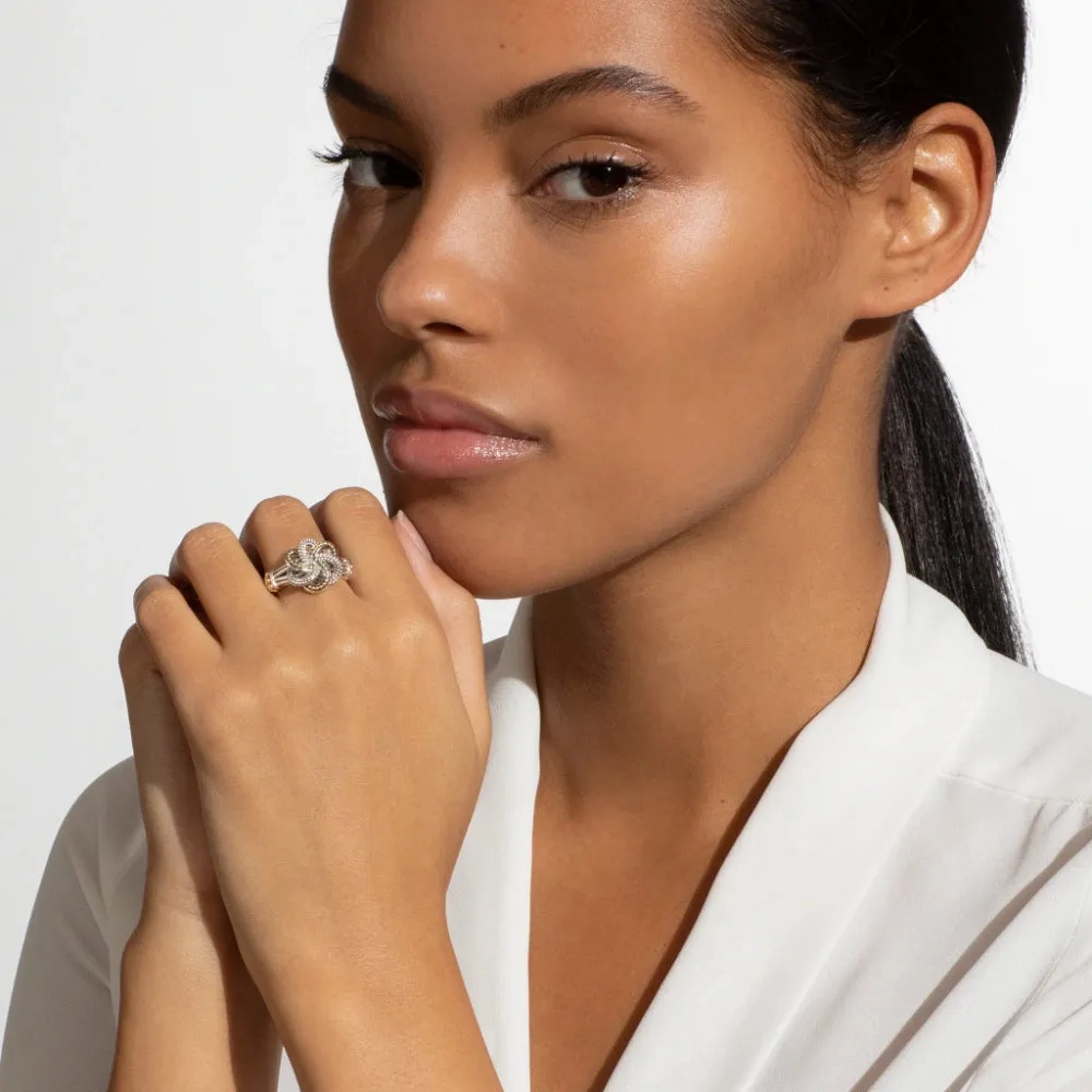 Lagos Two-Tone Love Knot Ring