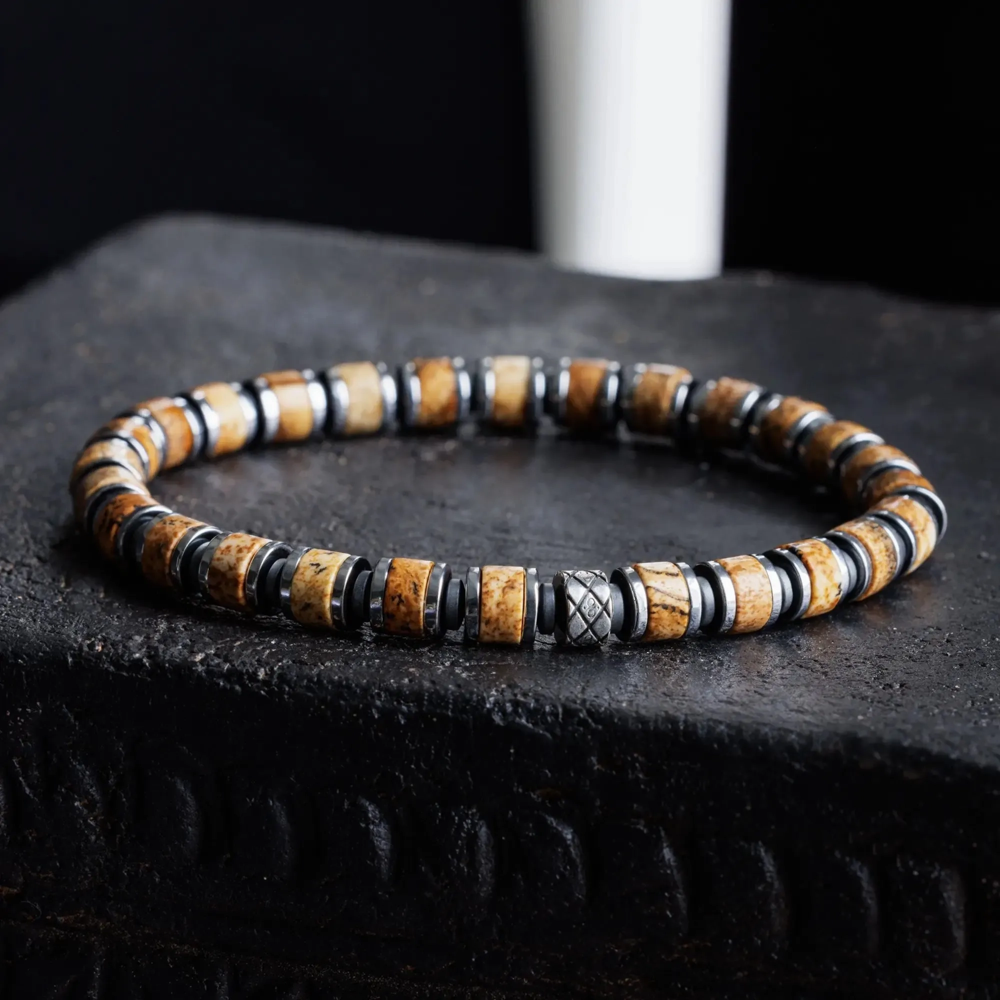 Landscape Jasper Bracelet VII (6mm)