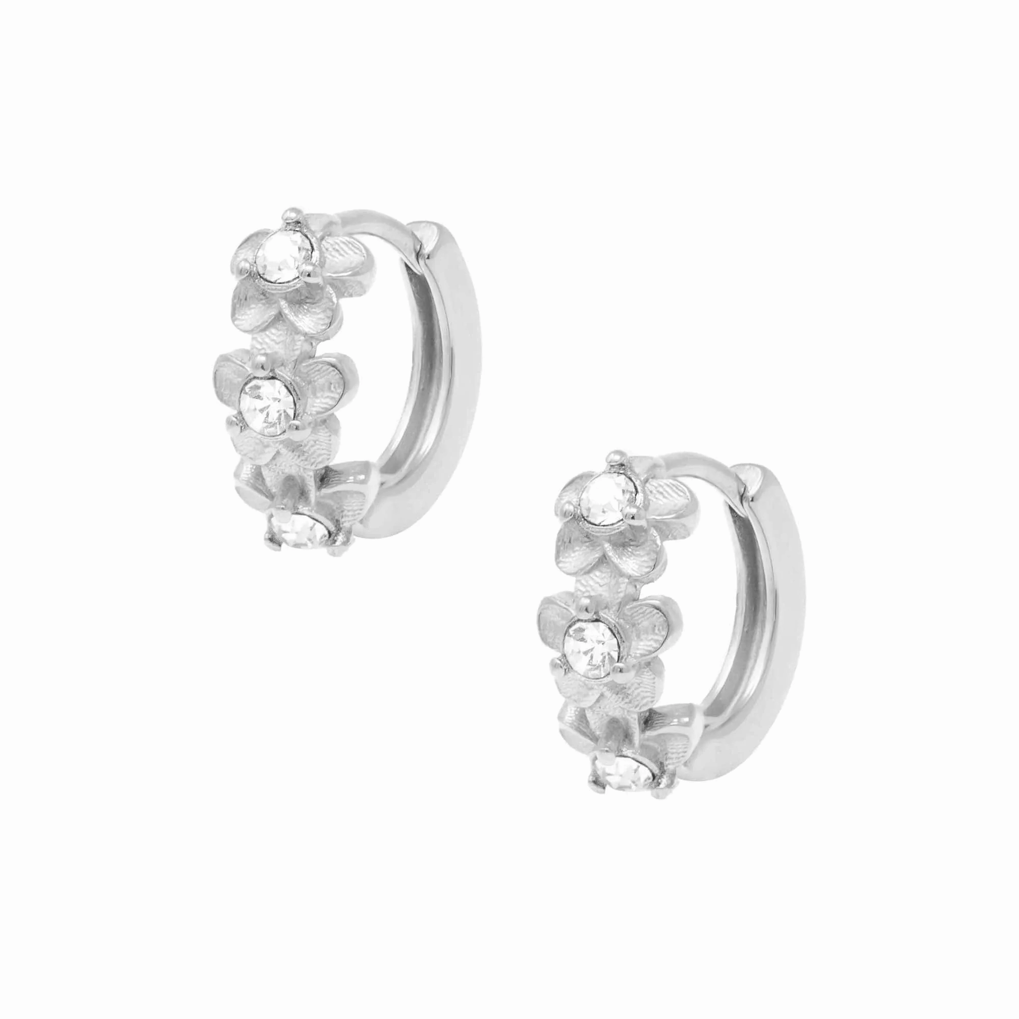 Lavender Hoop Earrings