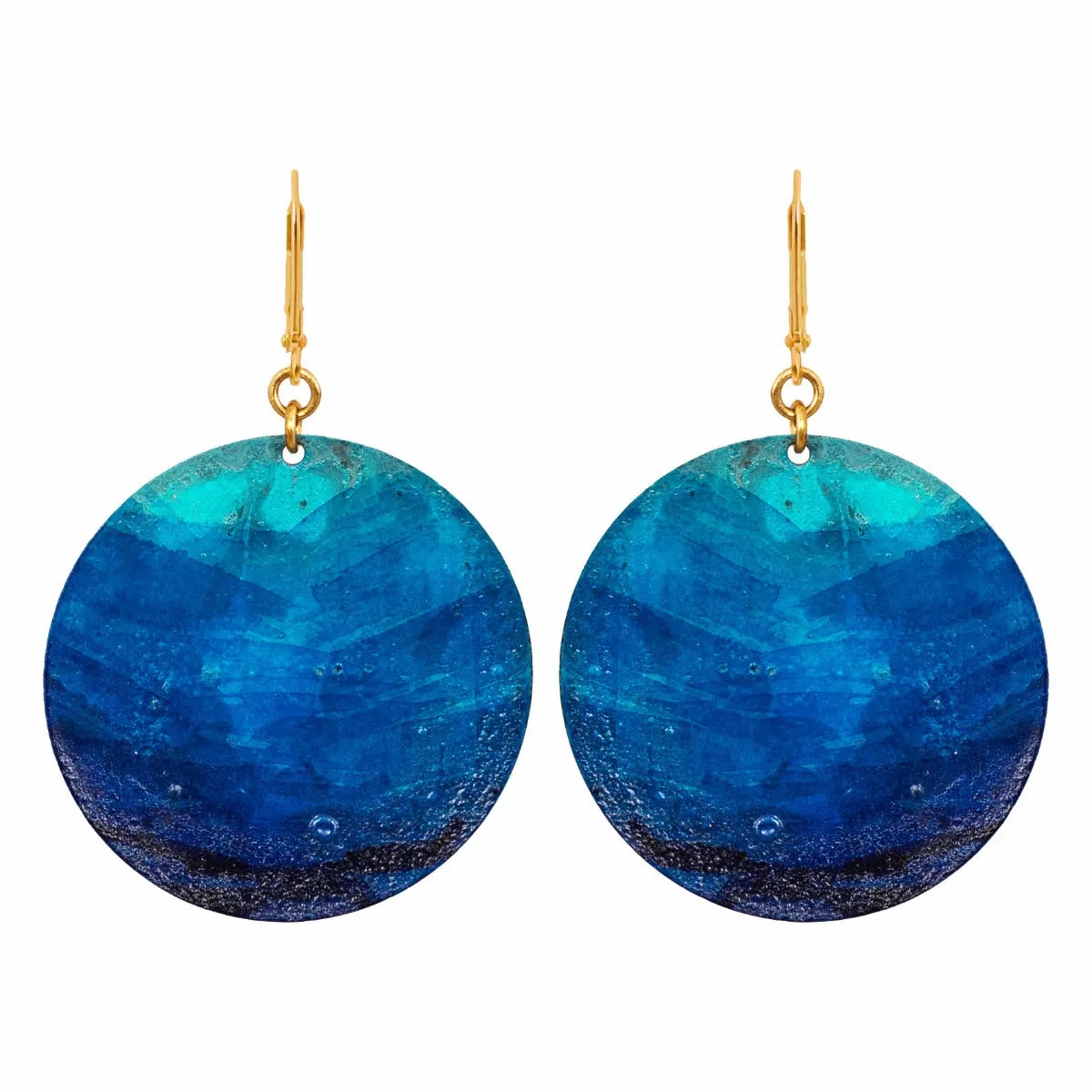 Lazuli Round Earrings
