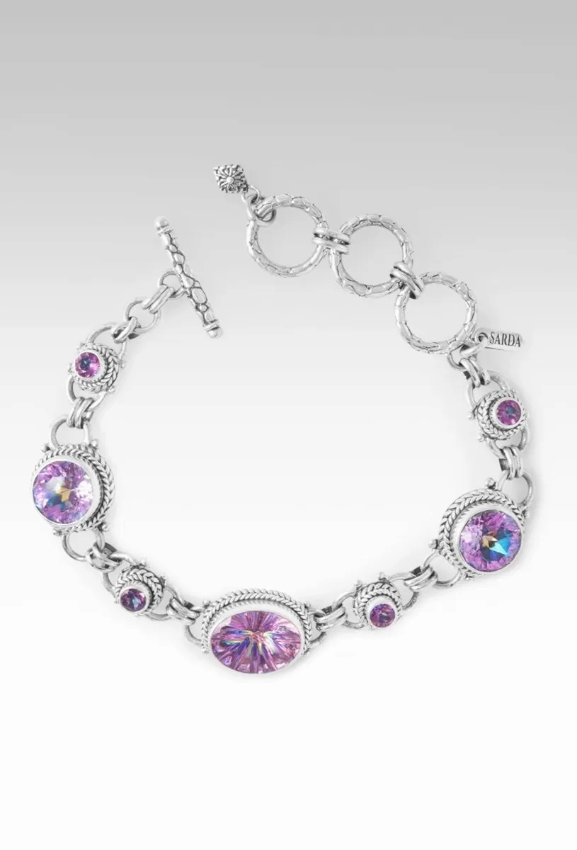 Let Your Faith Shine Bracelet? in Wanderjahr? Mystic Quartz, Lotus Blossom? Mystic Quartz &amp; English Tearose? Mystic Topaz