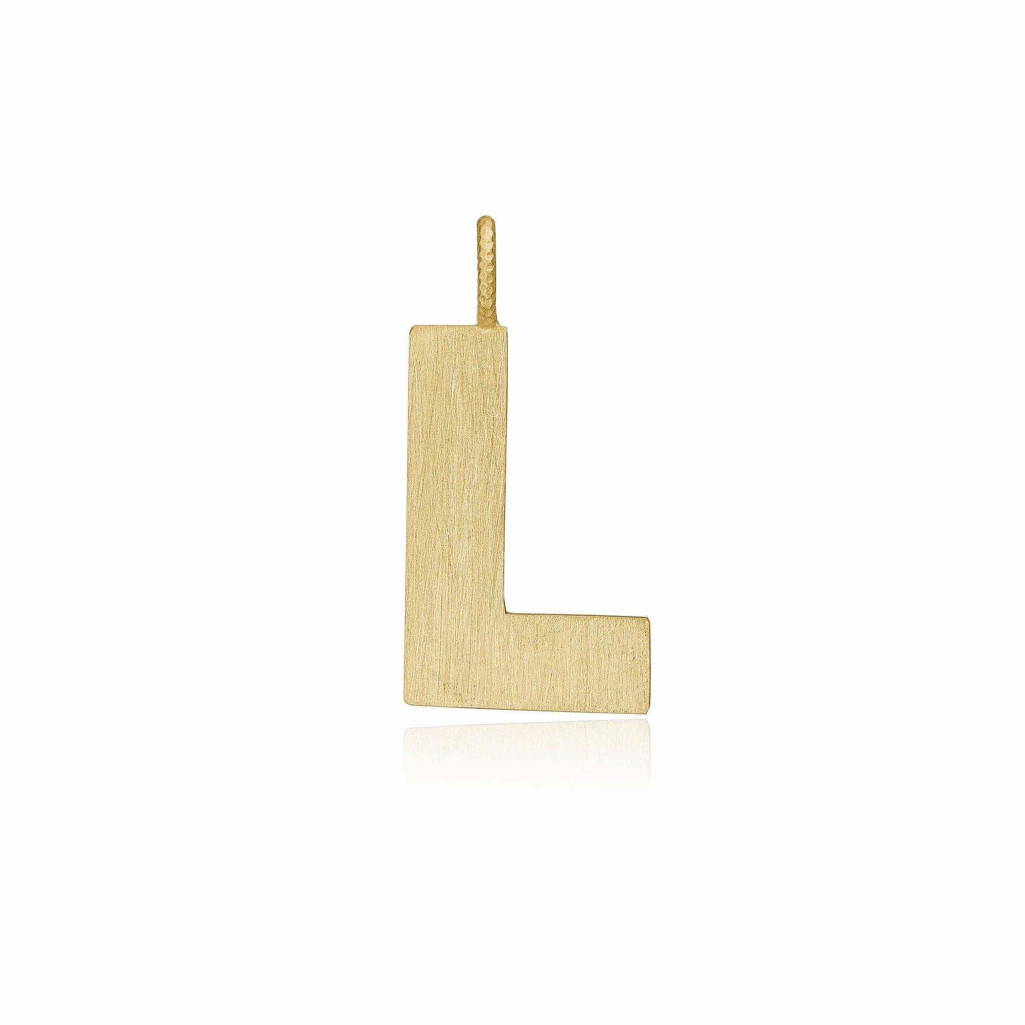 Letter L 18K Gold Pendant
