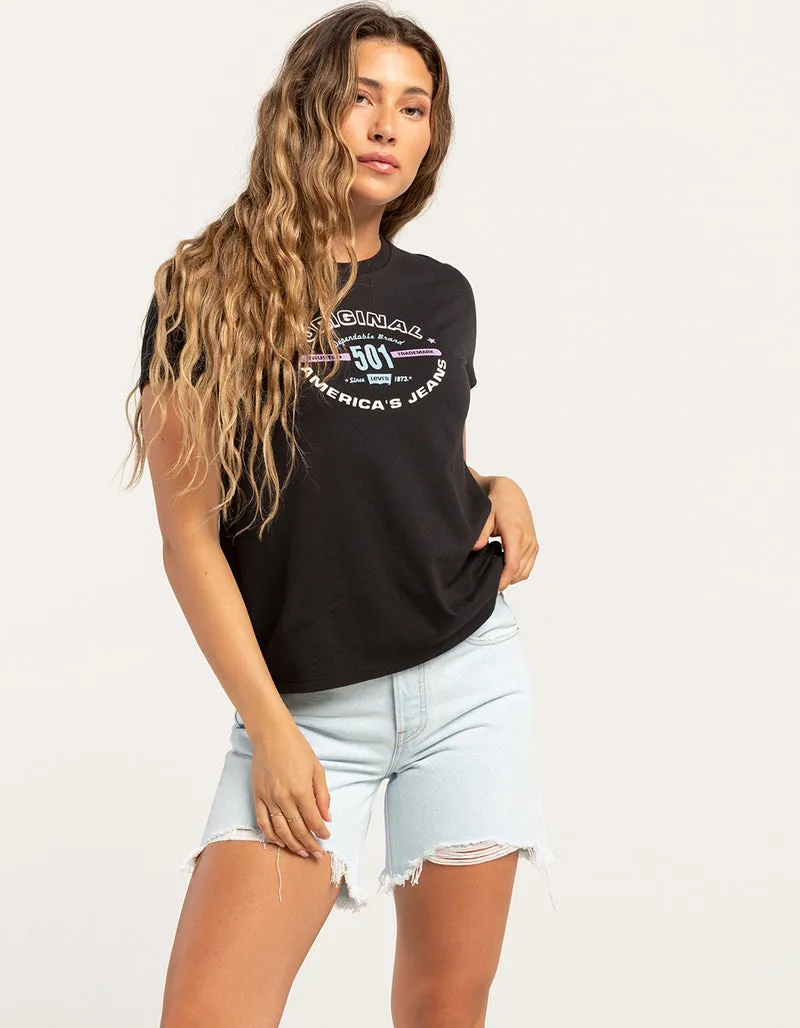 LEVIS' 501 Mid Thigh Shorts - Ausbleichender Look