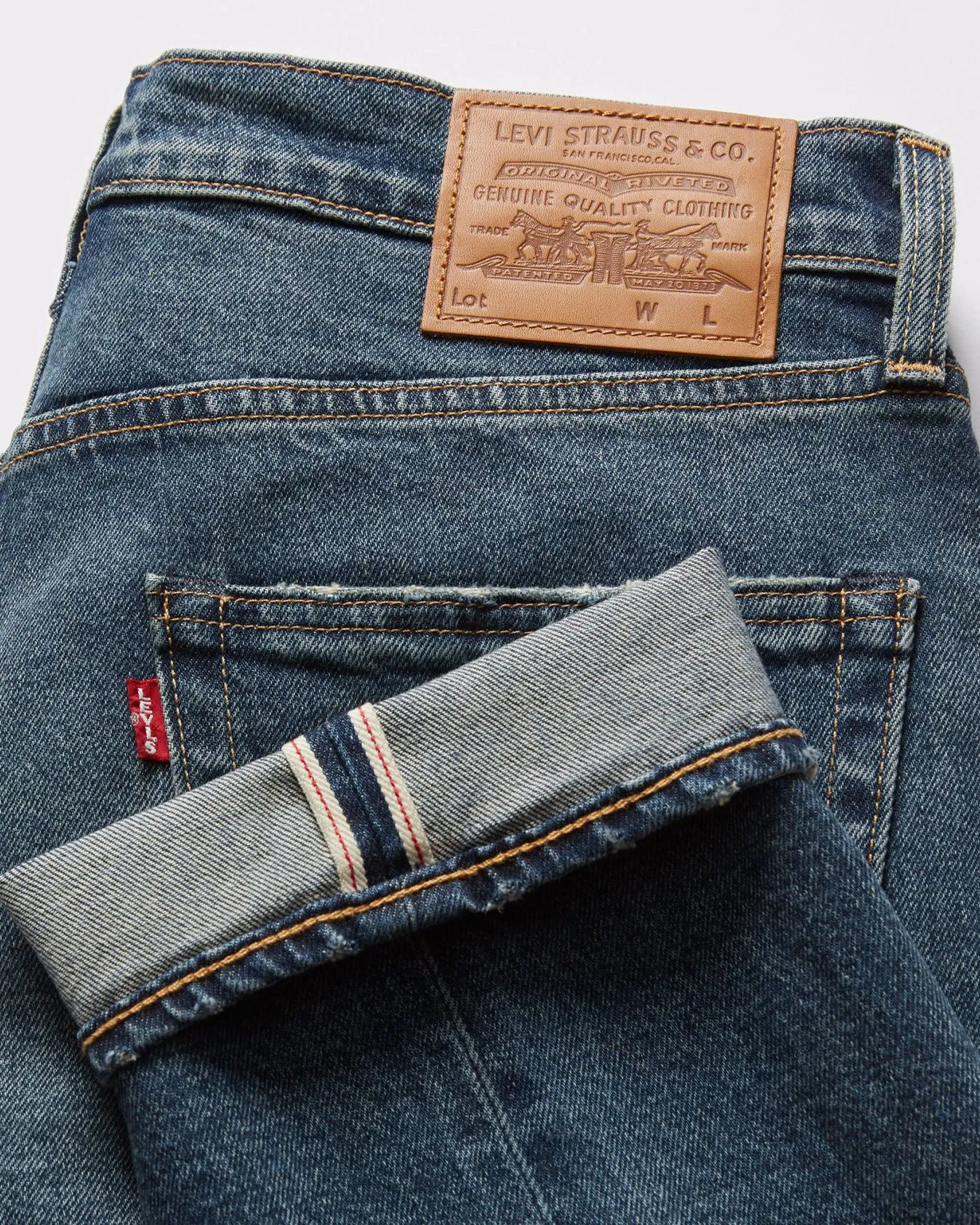 Levi's® 502 Selvedge Regular Tapered Herrenjeans - Bereits getragen