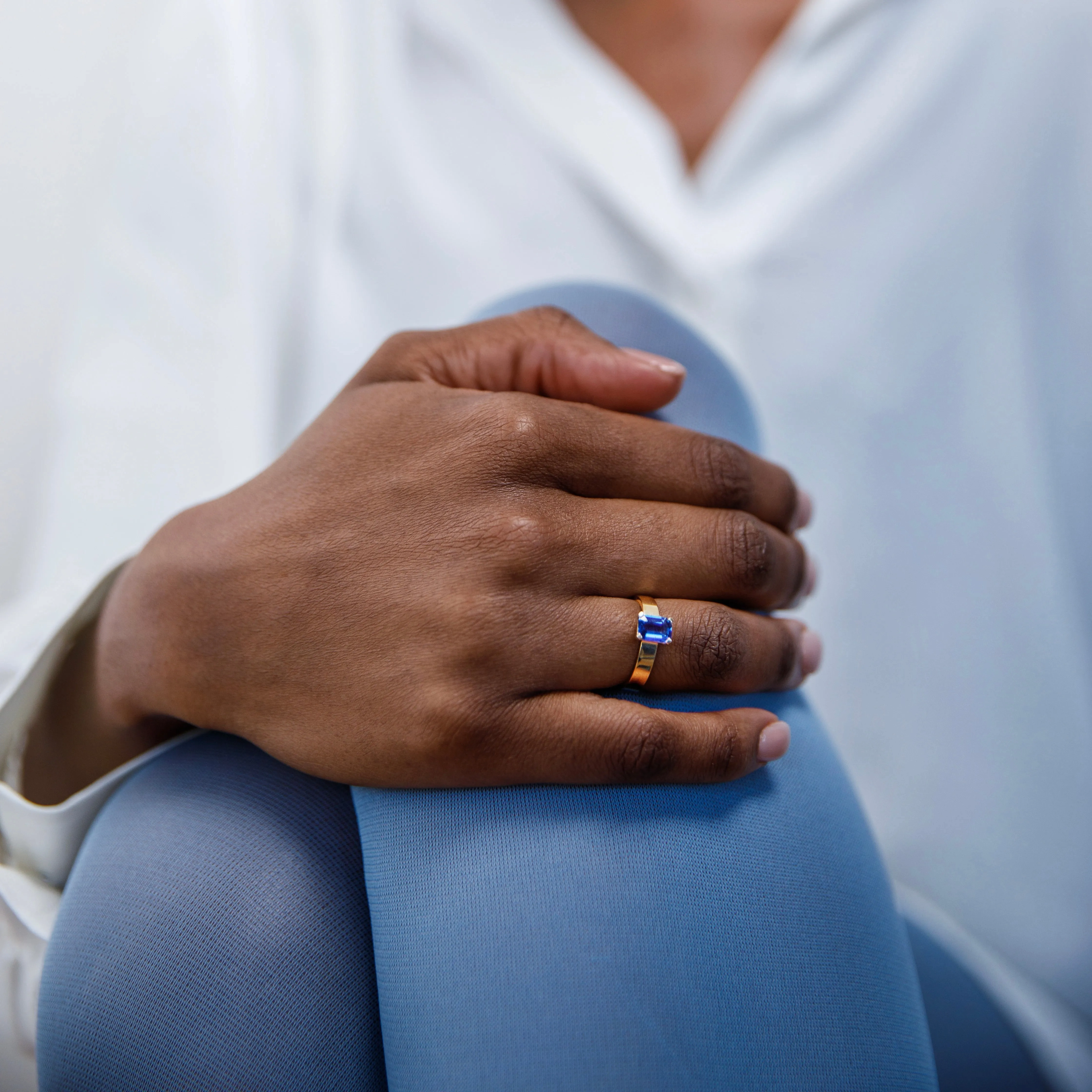 Liepa Ring with 1.16ct Sapphire in Gold