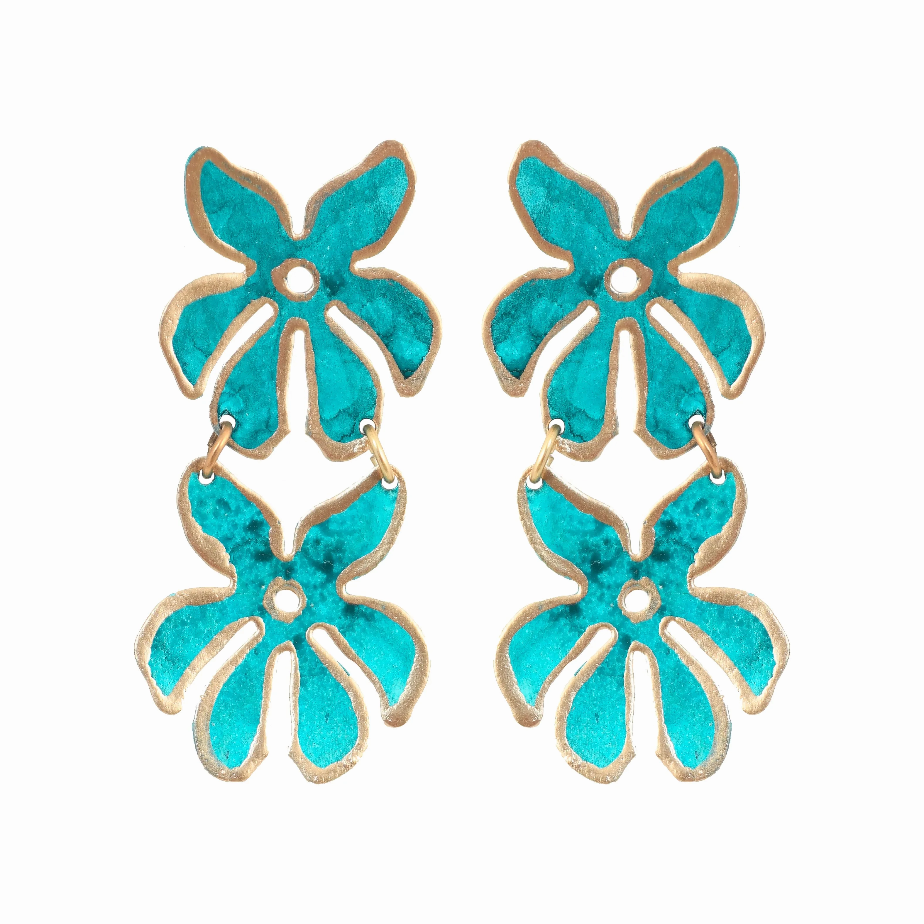 Little Teal Tahiti Earrings