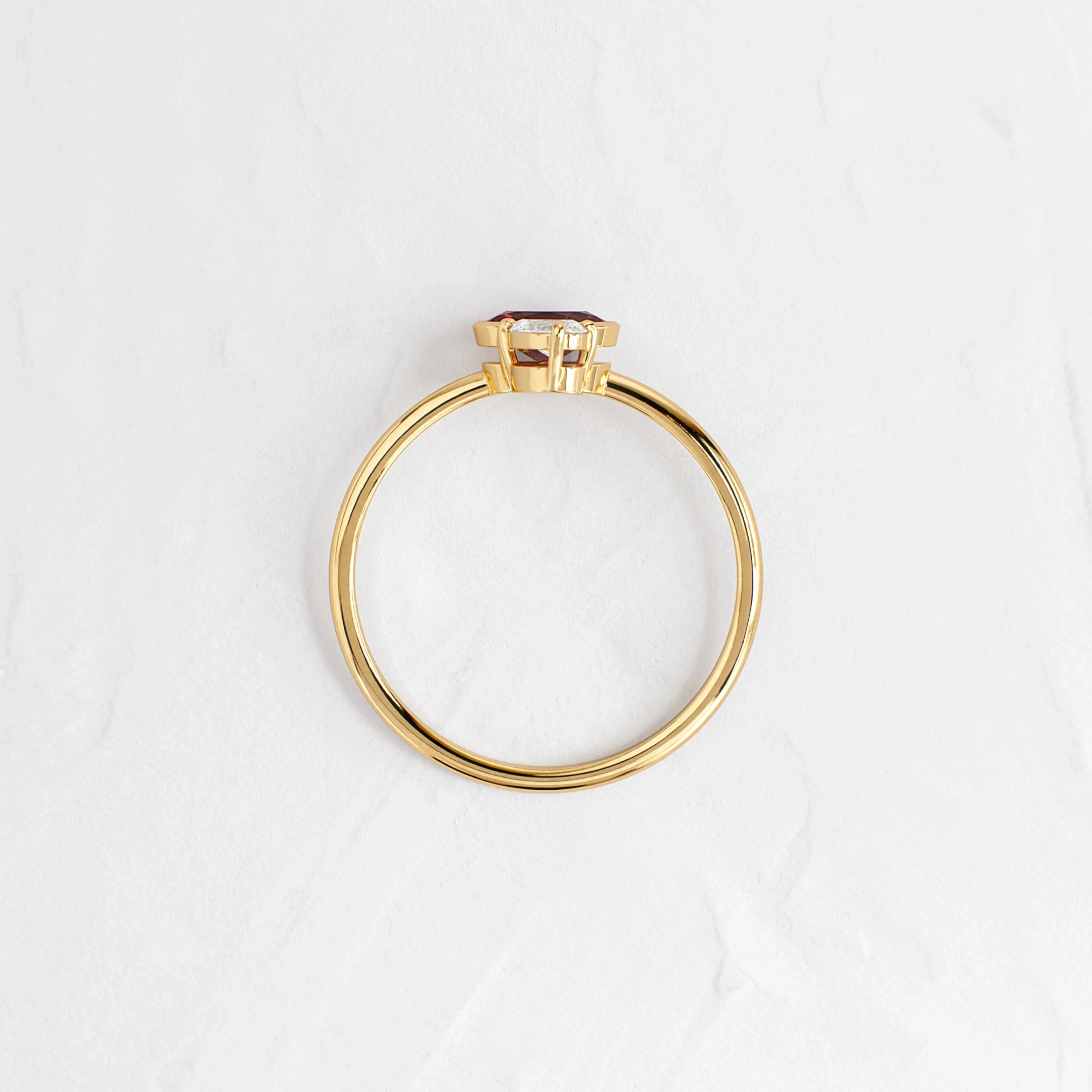 Littlefall Ring in Red Garnet