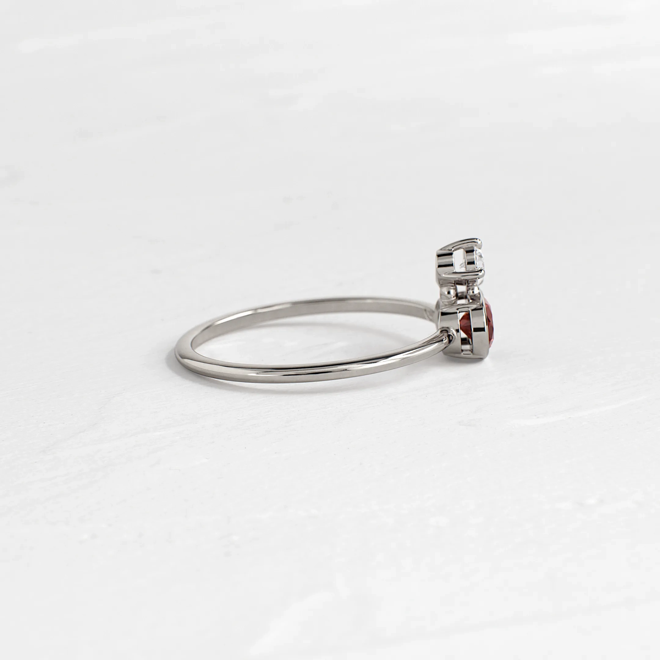 Littlefall Ring in Red Garnet