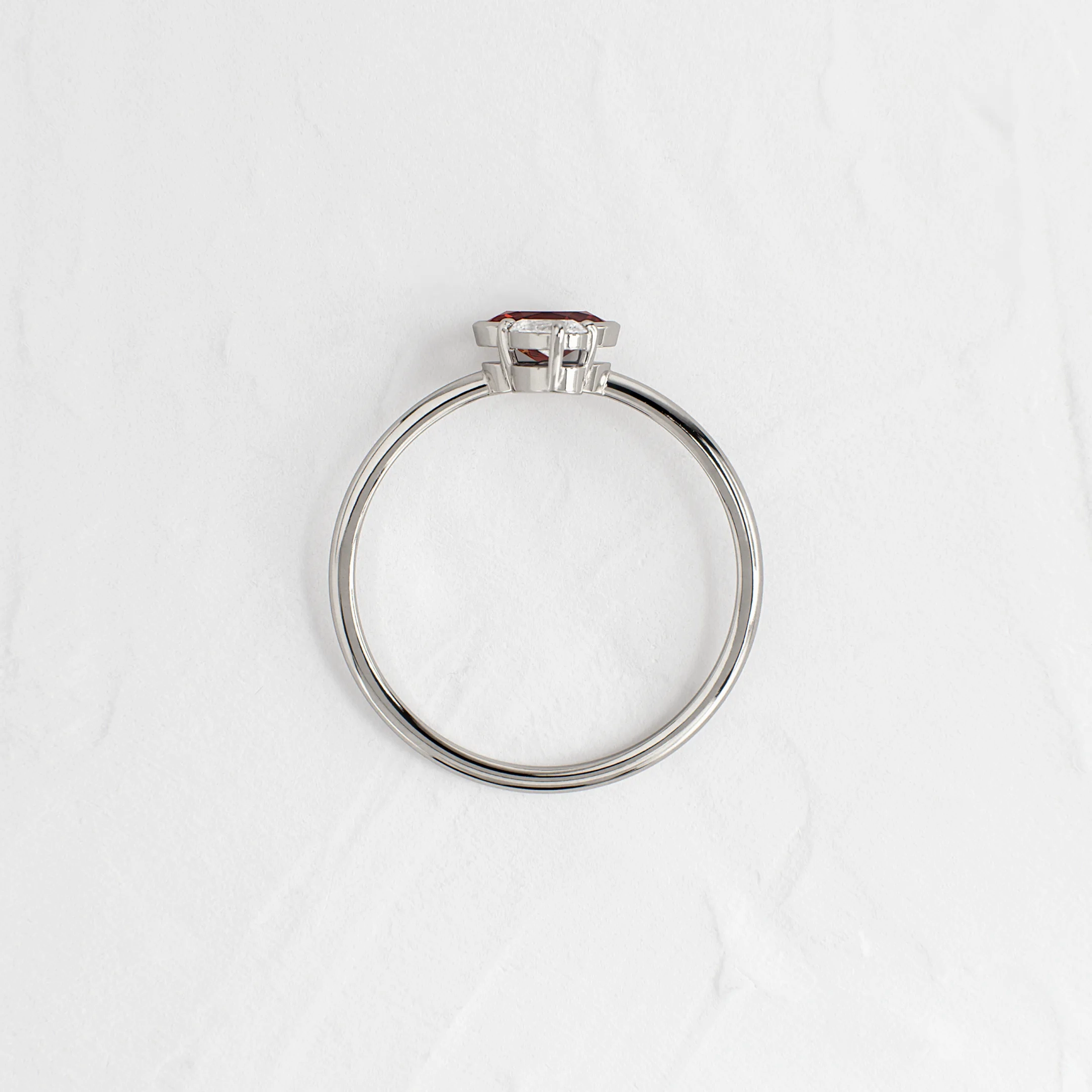 Littlefall Ring in Red Garnet