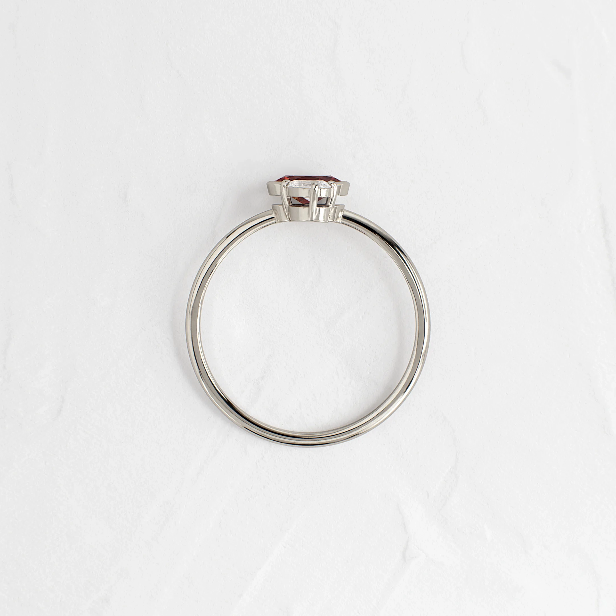 Littlefall Ring in Red Garnet