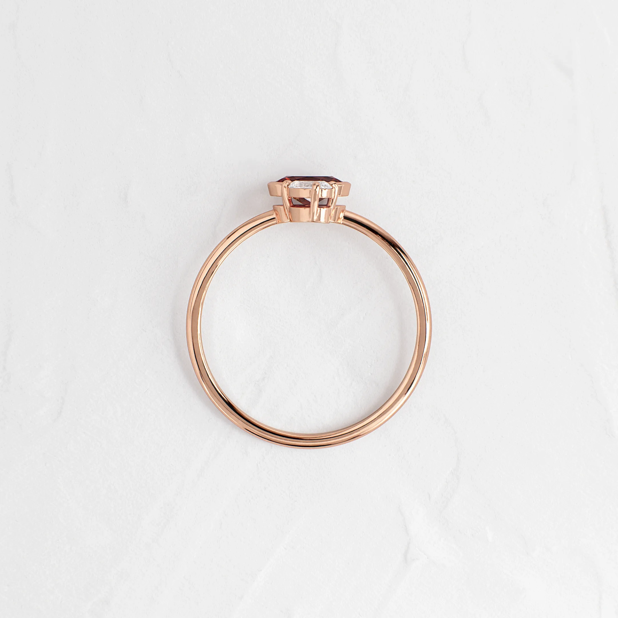 Littlefall Ring in Red Garnet