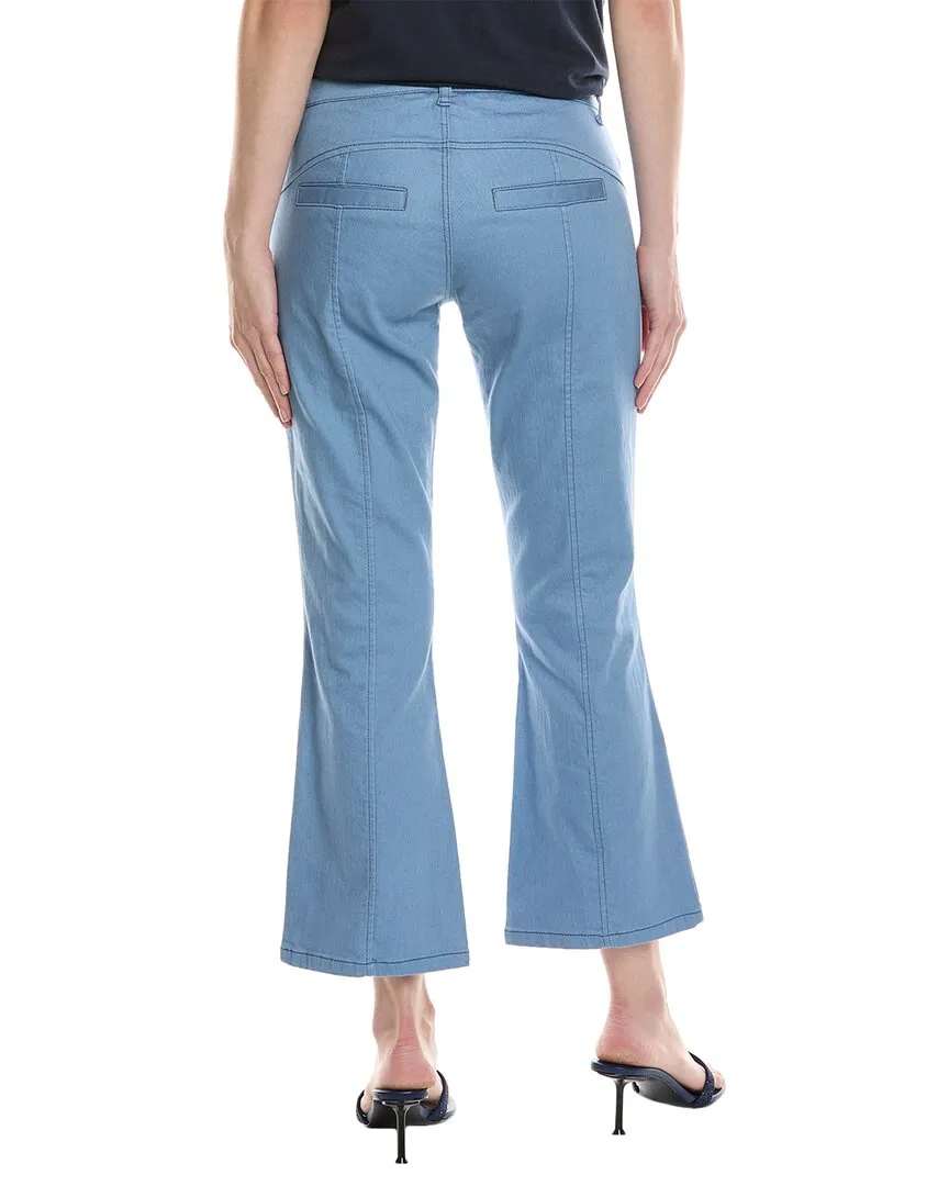 Lola & Sophie Blue Crop Flare Jeans