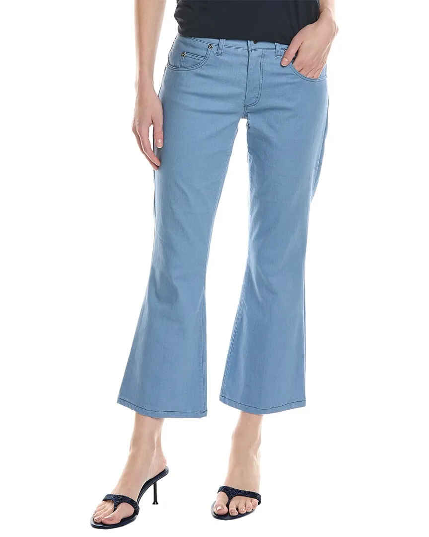 Lola & Sophie Blue Crop Flare Jeans