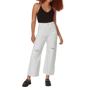 Lola Damen Milan Ausgebleichte Denim Weit geschnittene Jeans