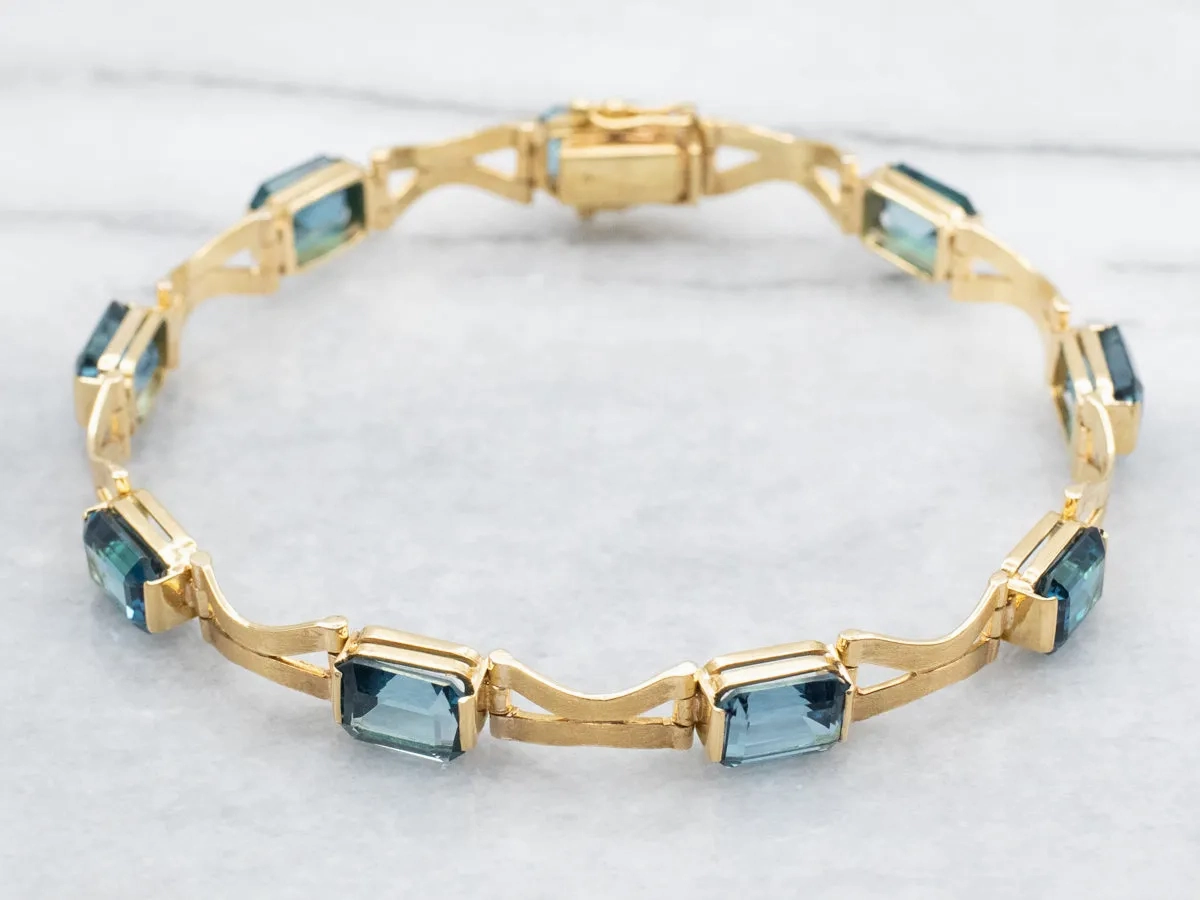 London Blue Topaz Tennis Bracelet