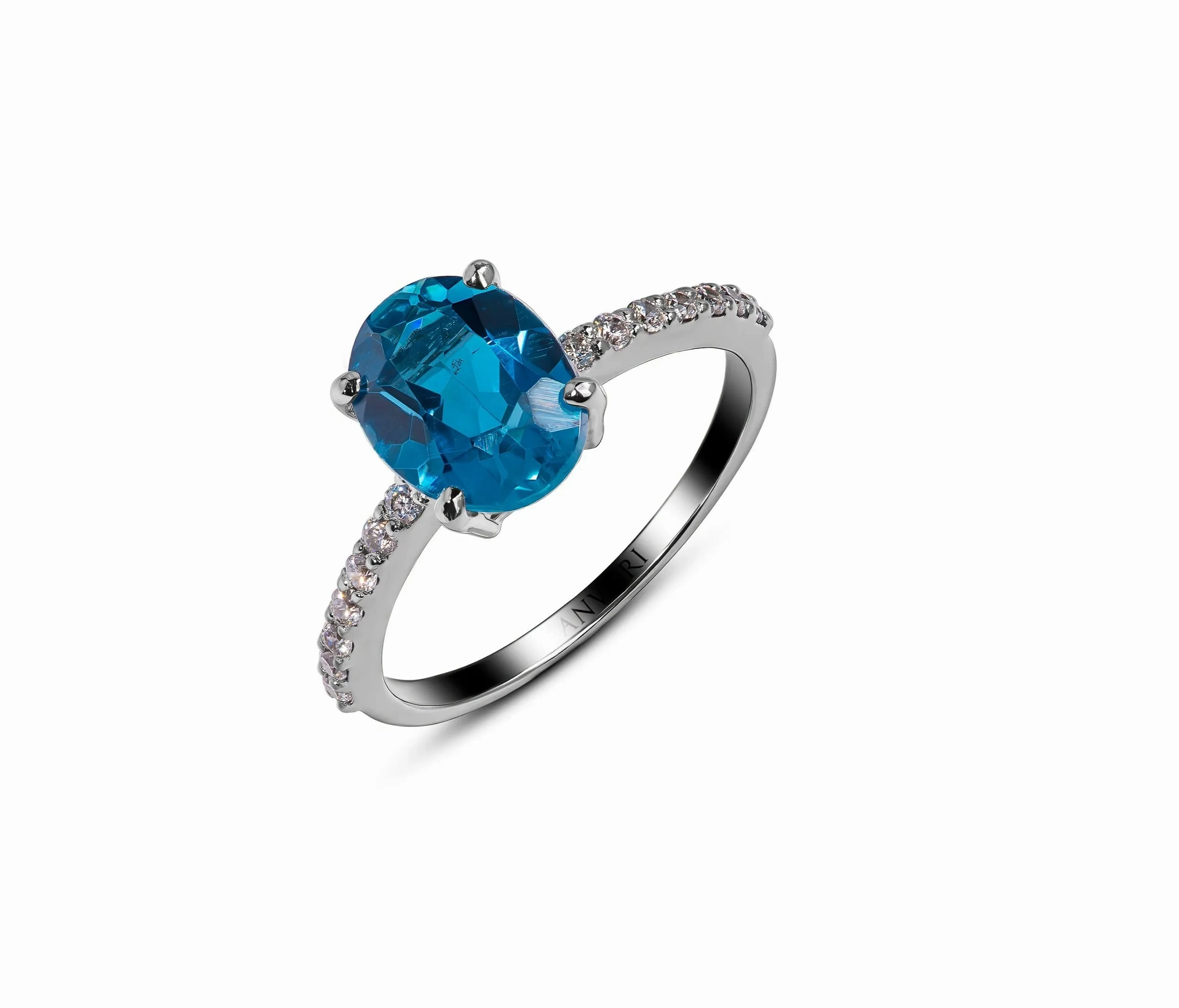LONDON MIST TOPAZ RING