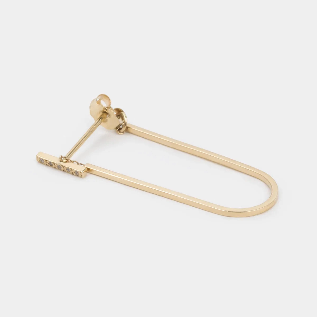 Long Turi Earring with Diamonds
