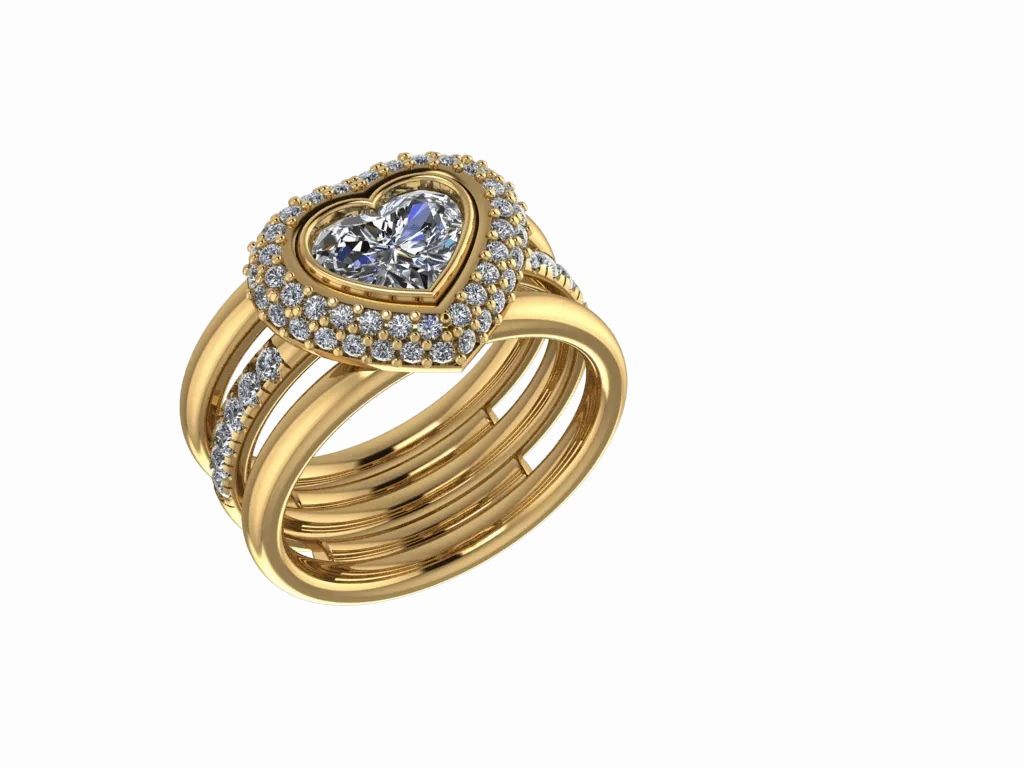 Love Heart Engagement Ring