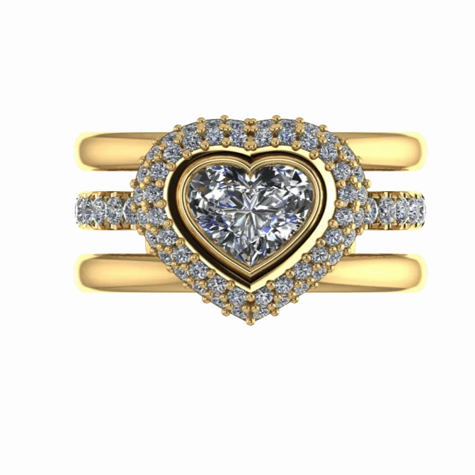 Love Heart Engagement Ring