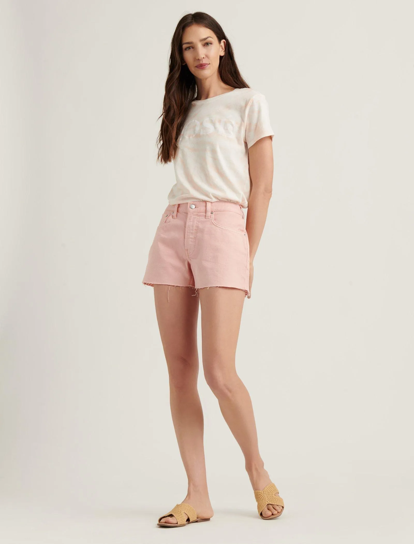 Lucky Brand Boyfriend Jeans Shorts Verschleierte Rose Ct Lucky Brand