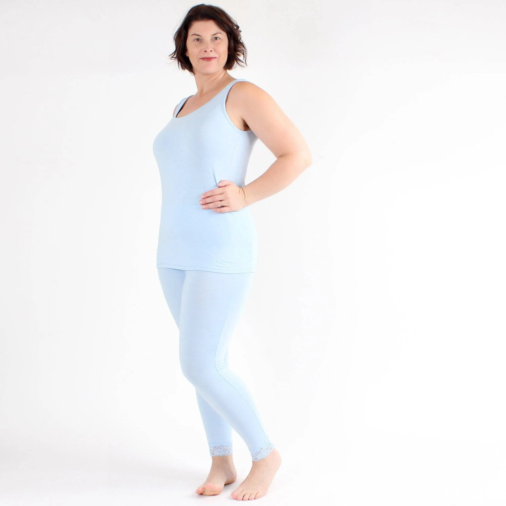 Luxus Baumwoll-Langunterhose Legging 28