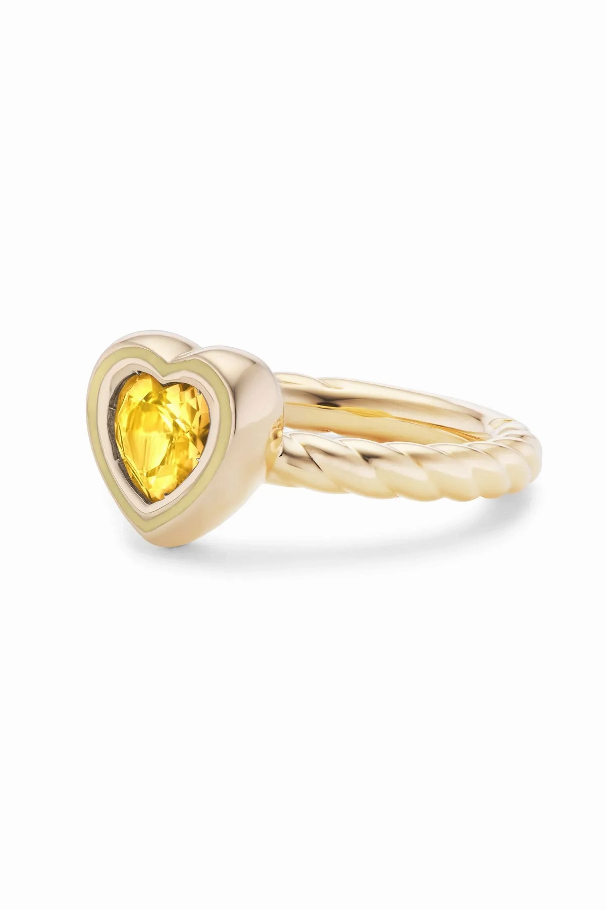 Madison Heart Bezel Stack Ring