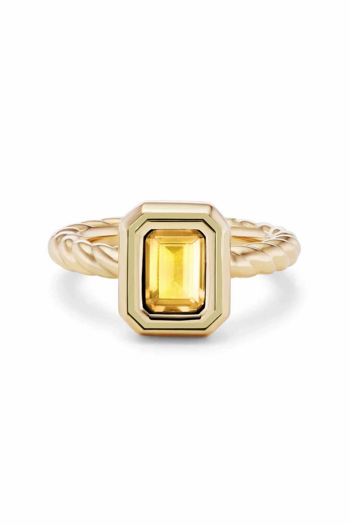 Madison Rectangle Bezel Stack Ring