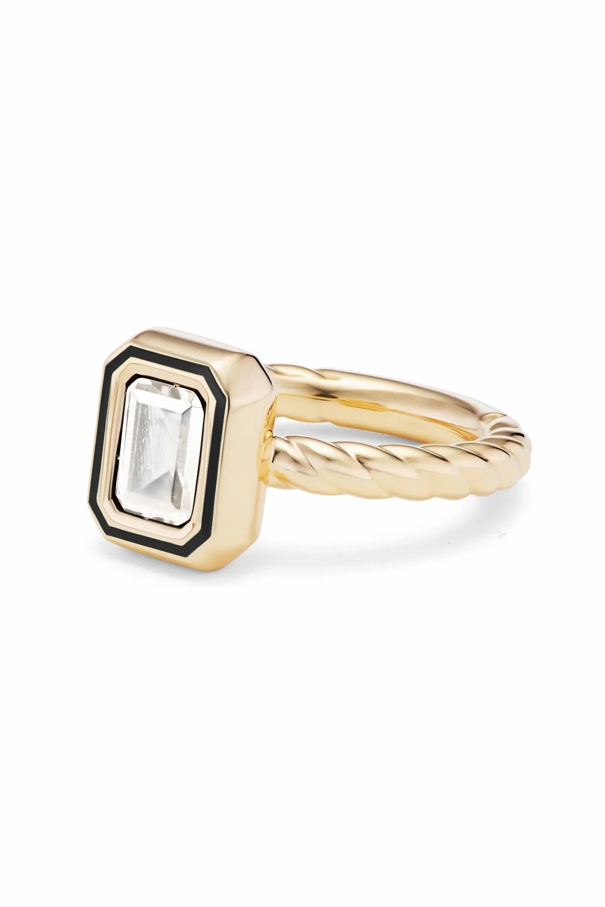 Madison Rectangle Bezel Stack Ring