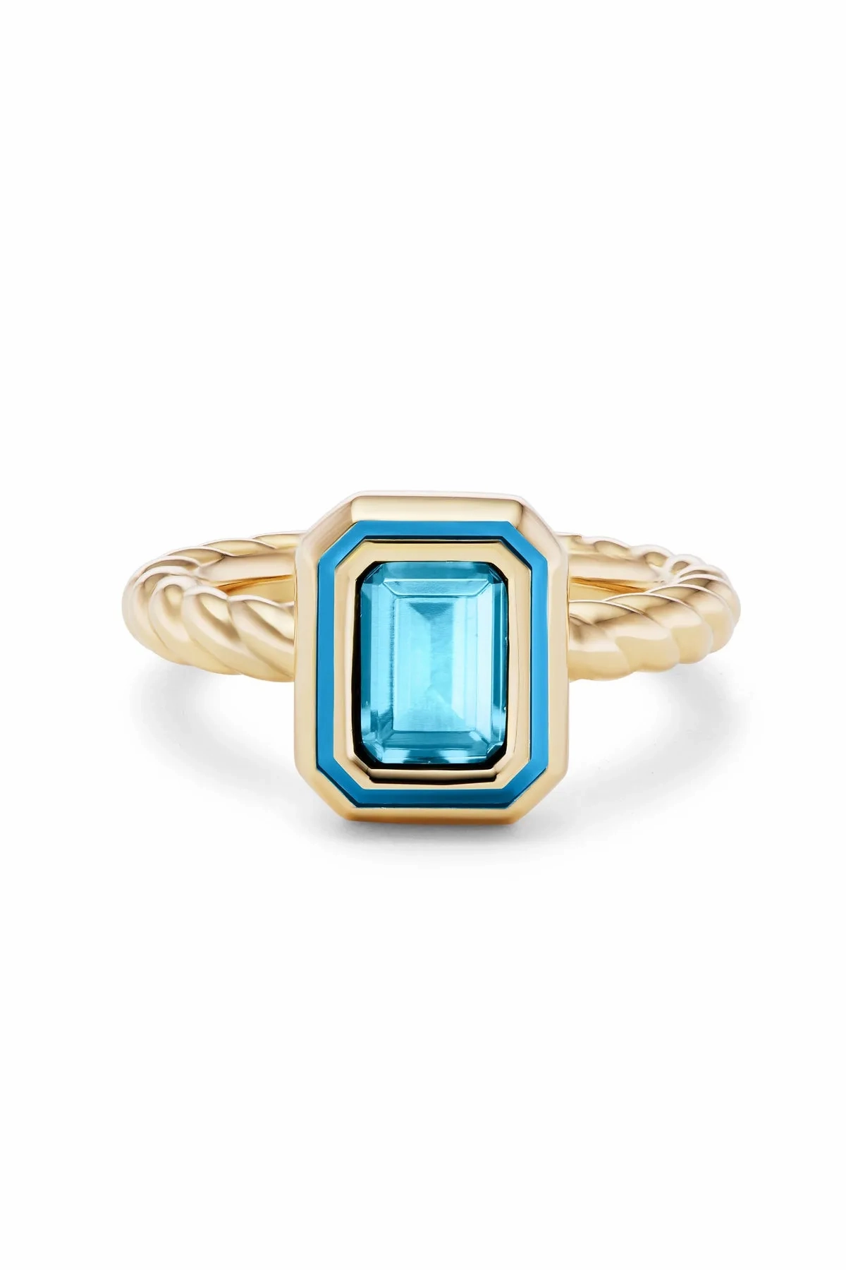Madison Rectangle Bezel Stack Ring