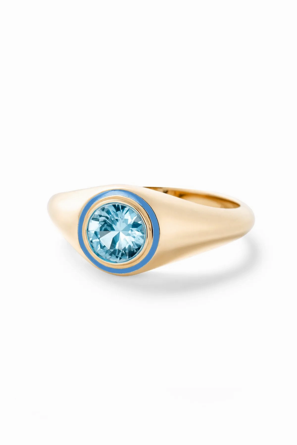 Madison Round Bezel Signet Ring