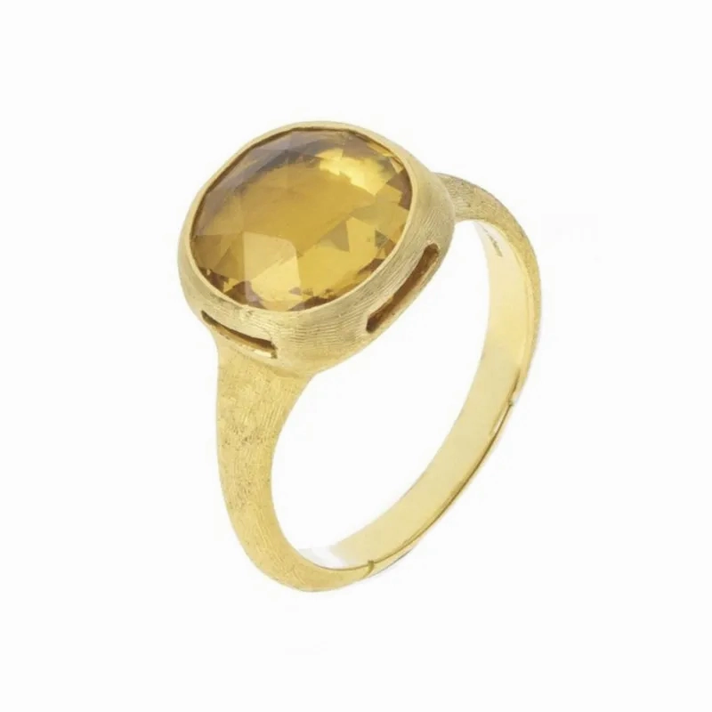Marco Bicego Jaipur 18ct Yellow Gold Citrine Faceted Ring D