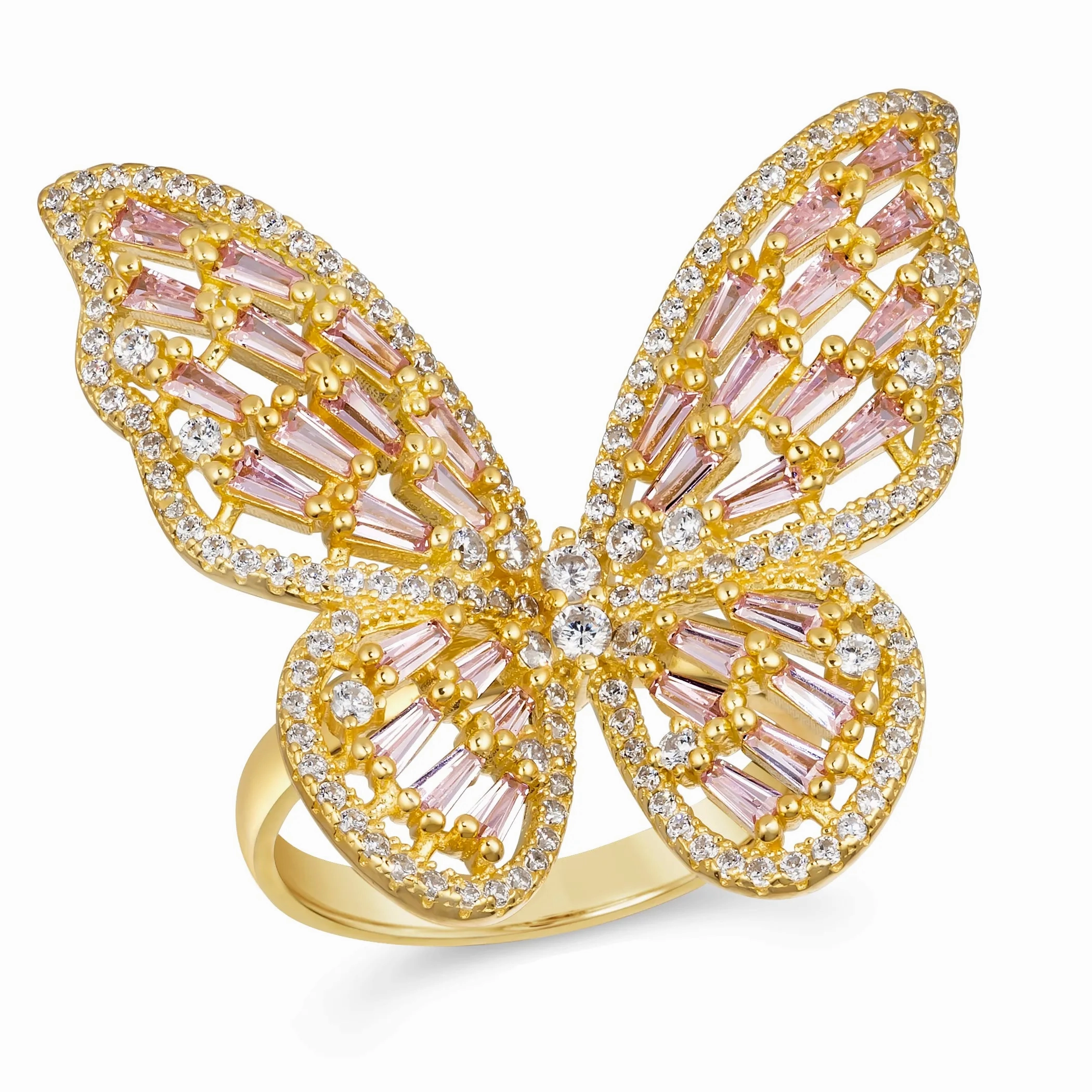 Mariposa Modern Sculpture Ring in Yellow Gold