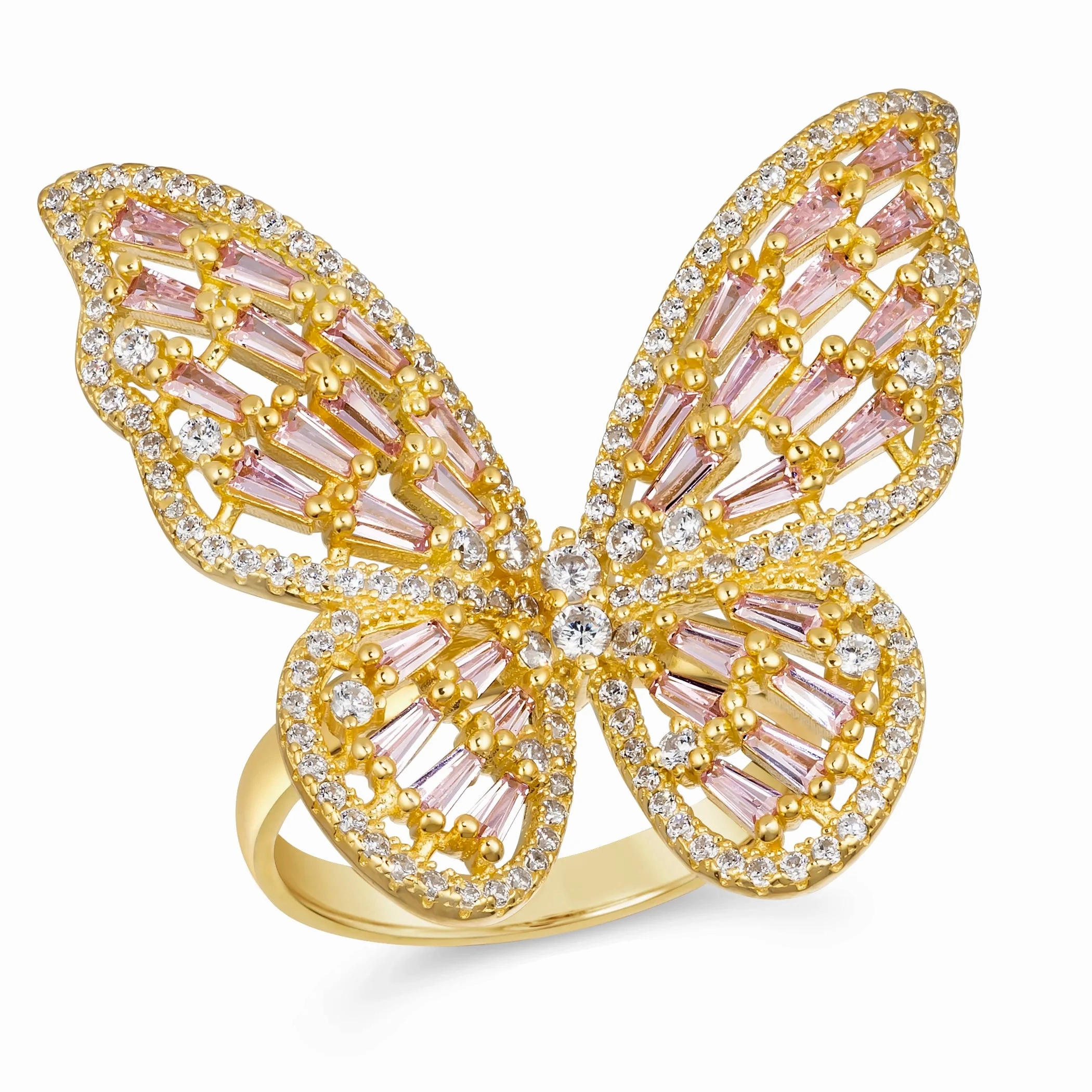 Mariposa Modern Sculpture Ring in Yellow Gold