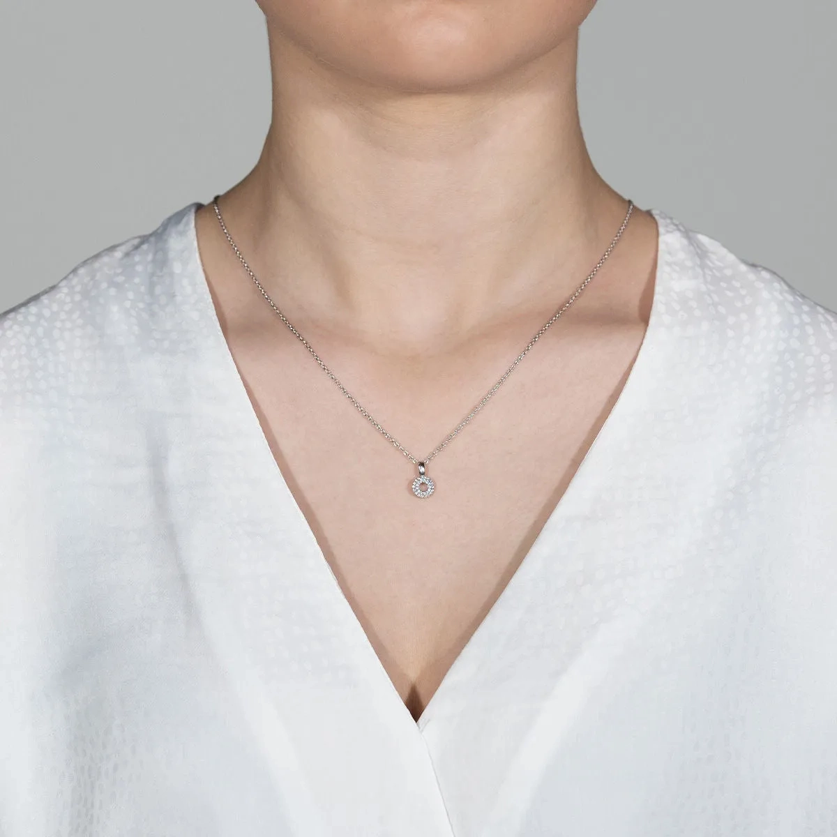 Matin 18K Rosegold Pendant w. 31 Diamonds