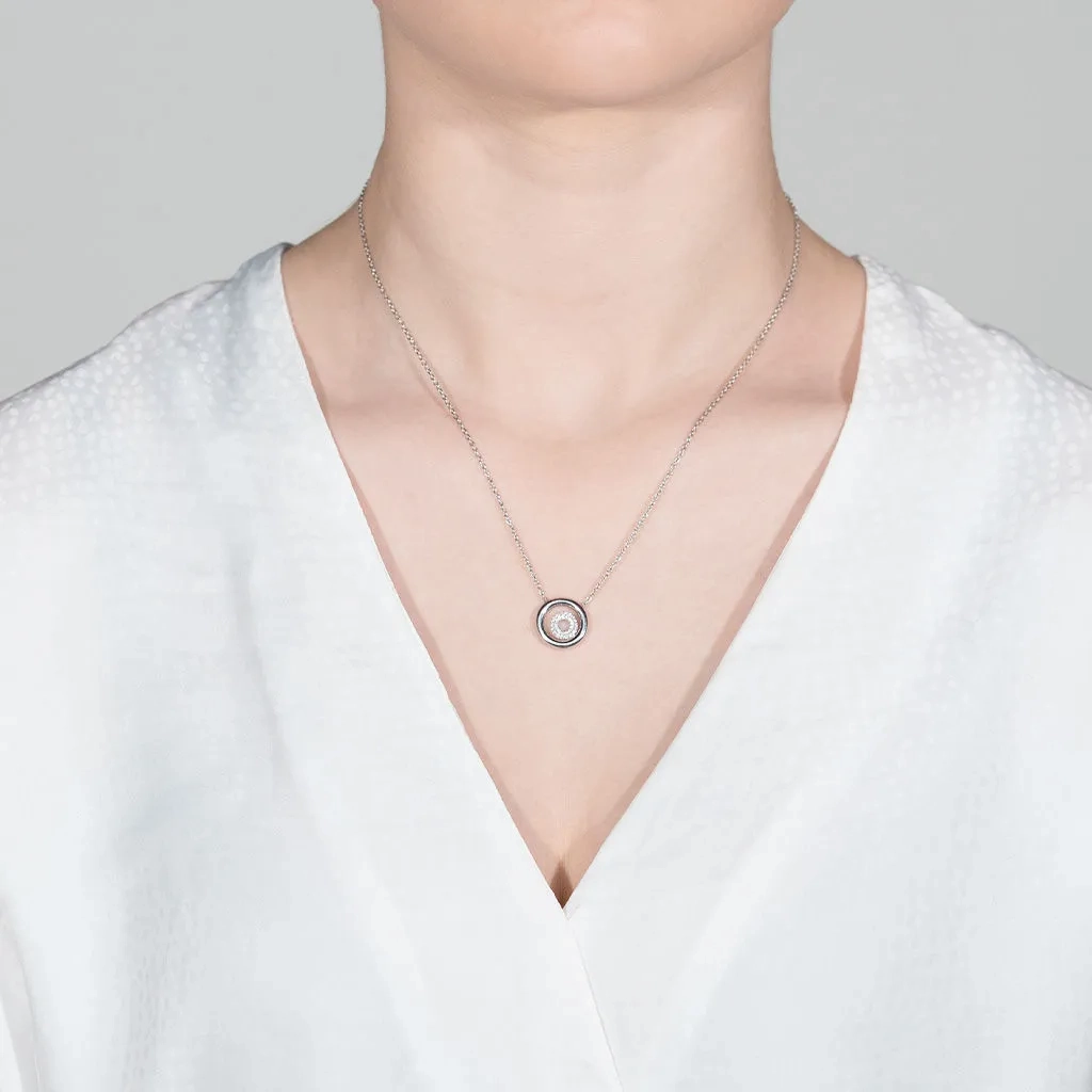 Matin 18K Whitegold Necklace w. 31 Diamonds