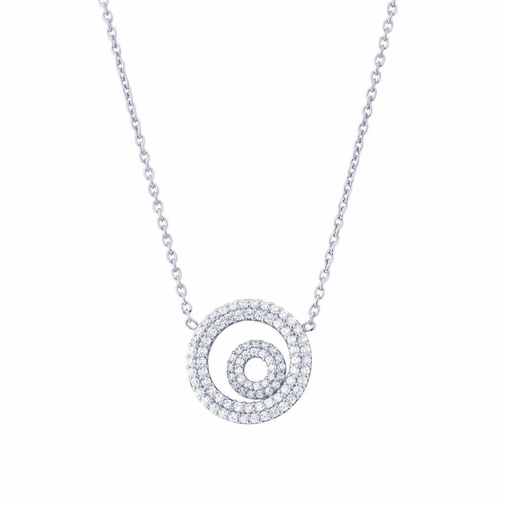 Matin 18K Whitegold Necklace w. 93 Diamonds
