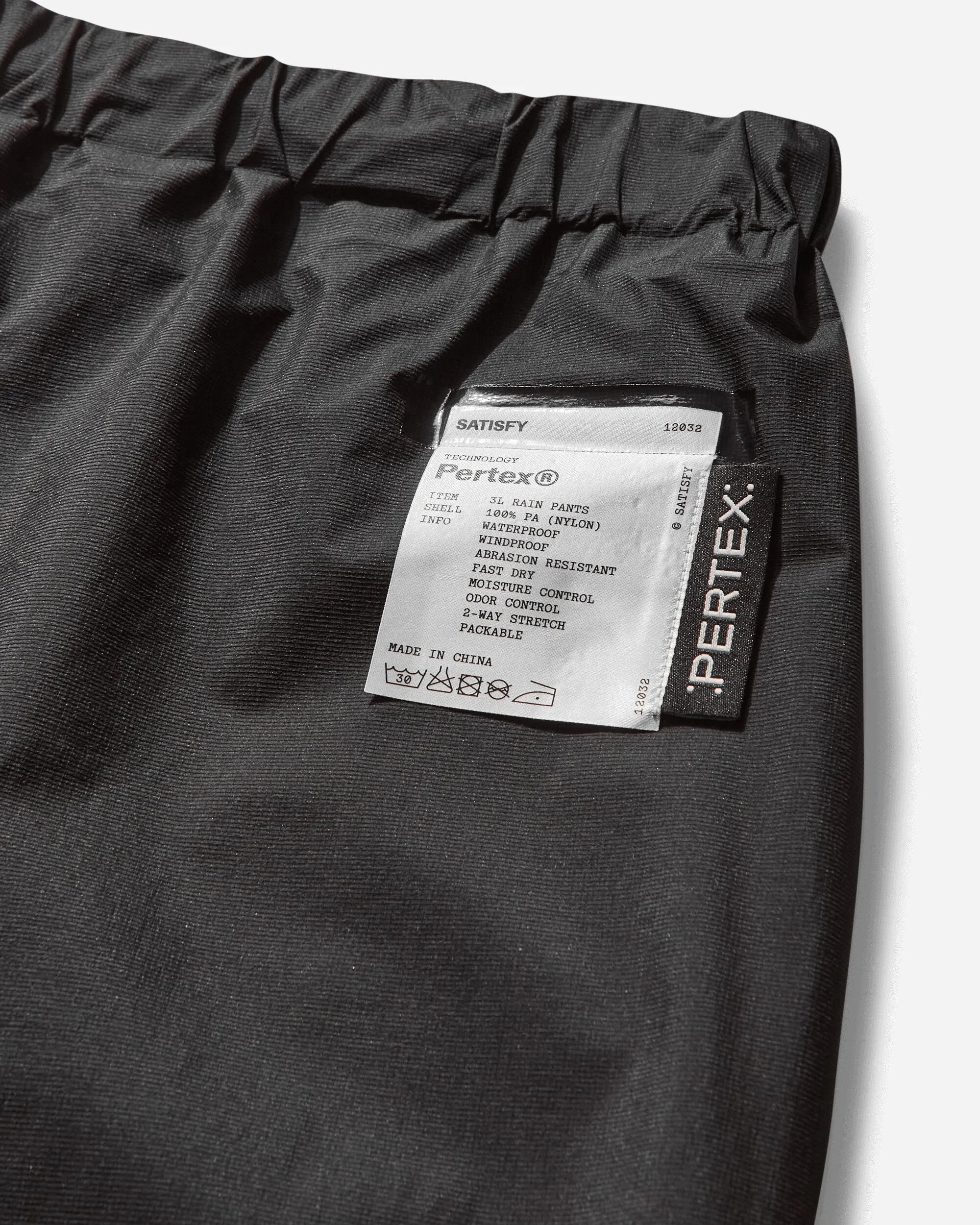 Herren Pertex 3L Regenhose Schwarz