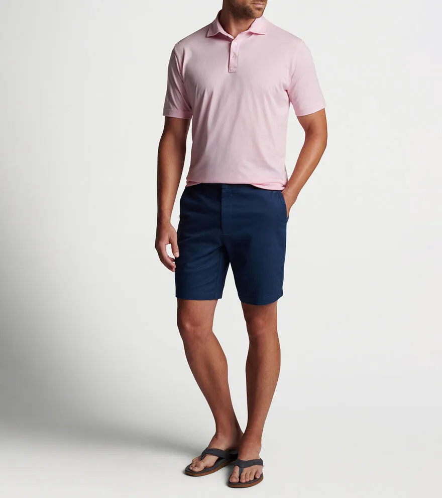 Mens Peter Millar Peter Millar 8-Zoll Pilot Twill Shorts - Gewaschene Marine